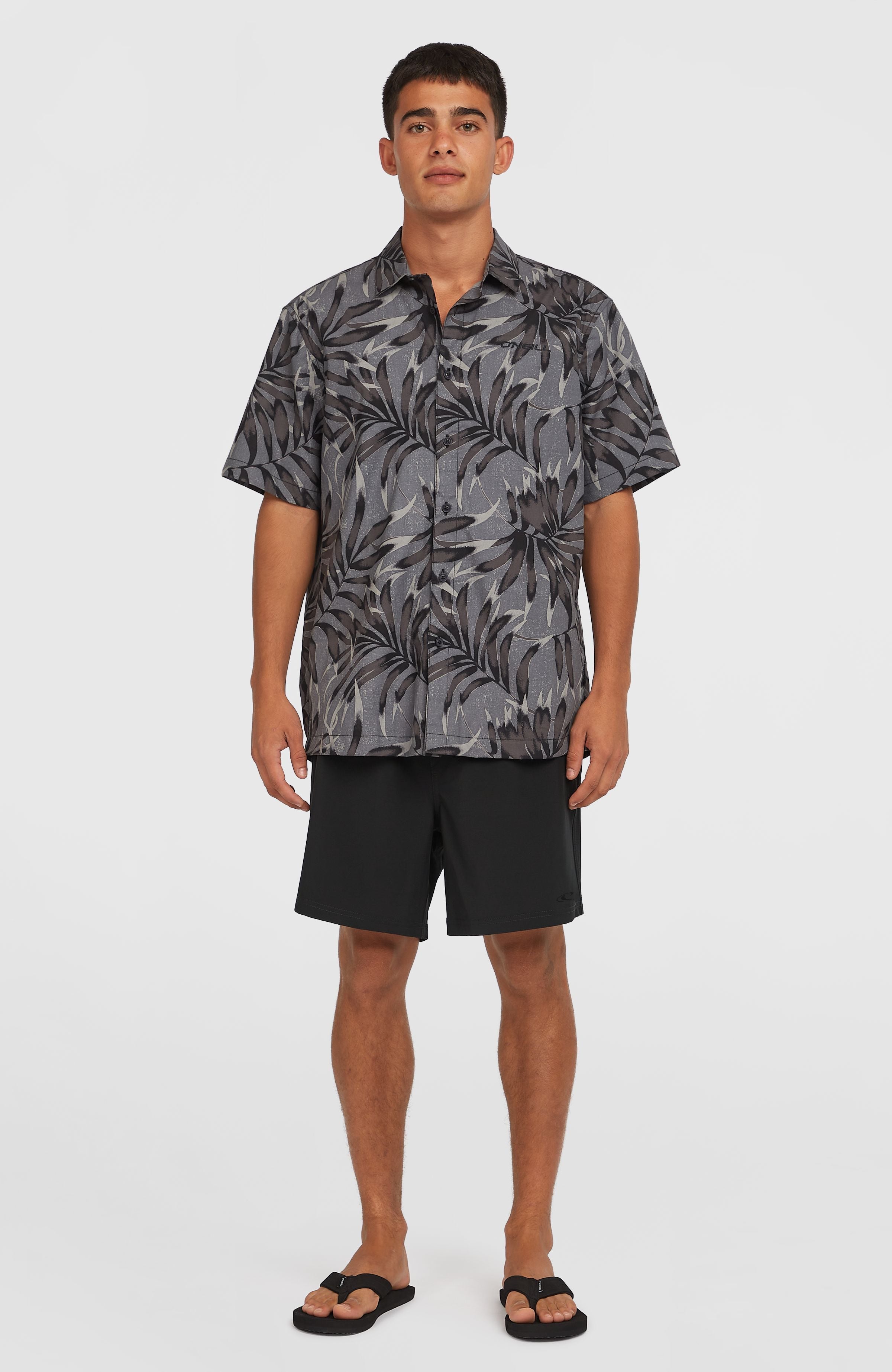 Pocket Print 16'' Swim Shorts Black Out