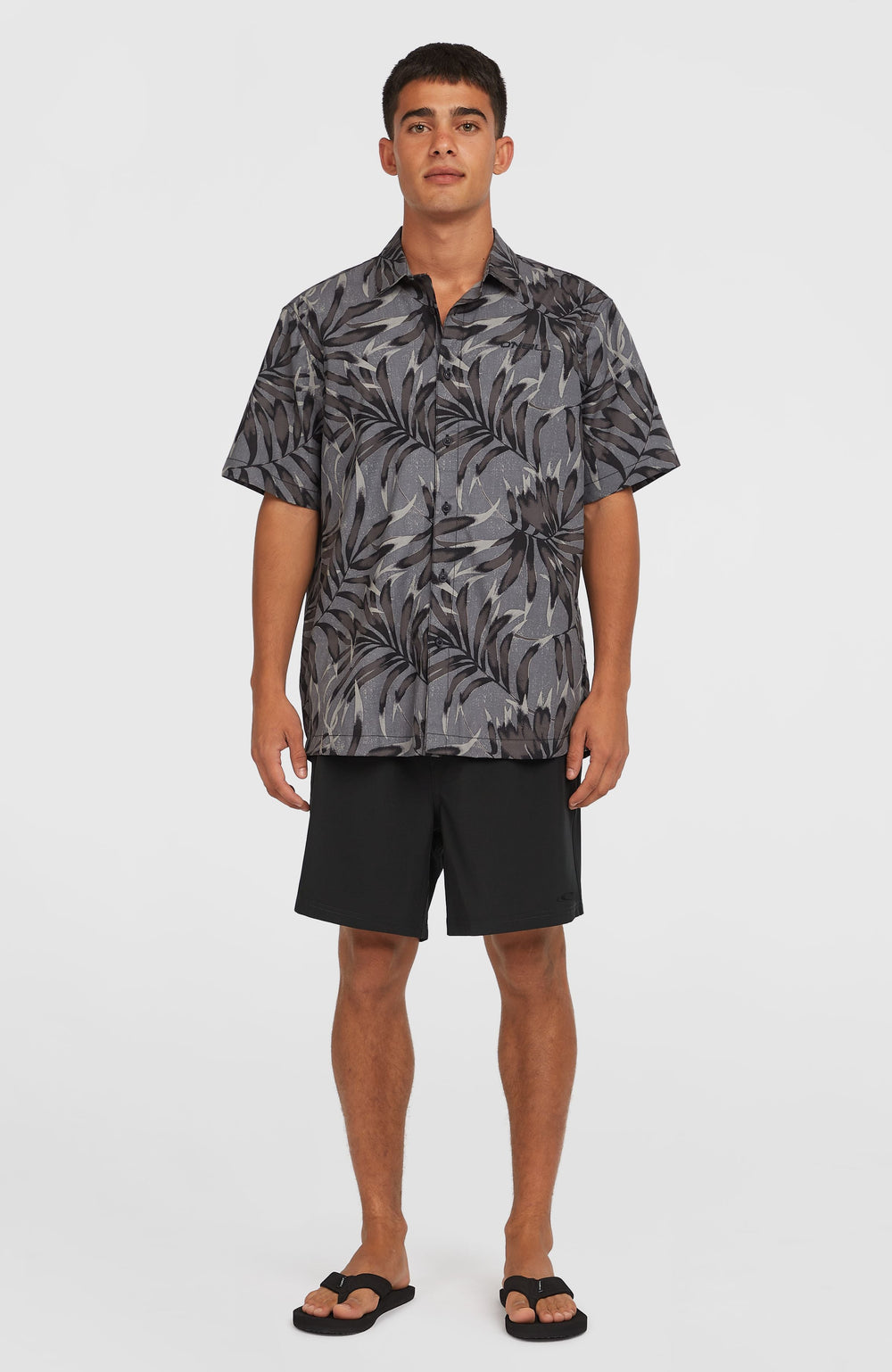 Pocket Print 16'' Swim Shorts Black Out