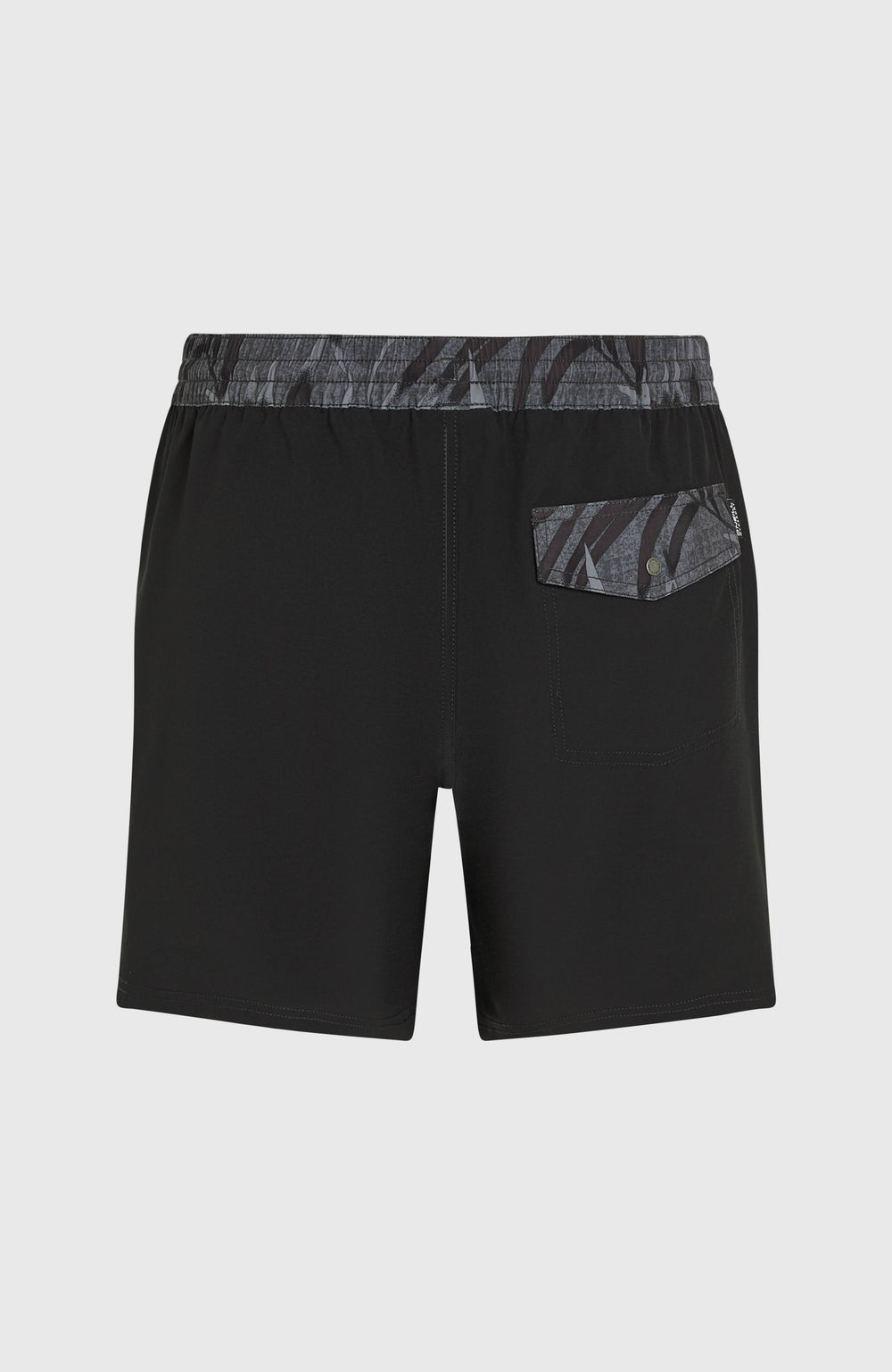 Pocket Print 16'' Swim Shorts Black Out