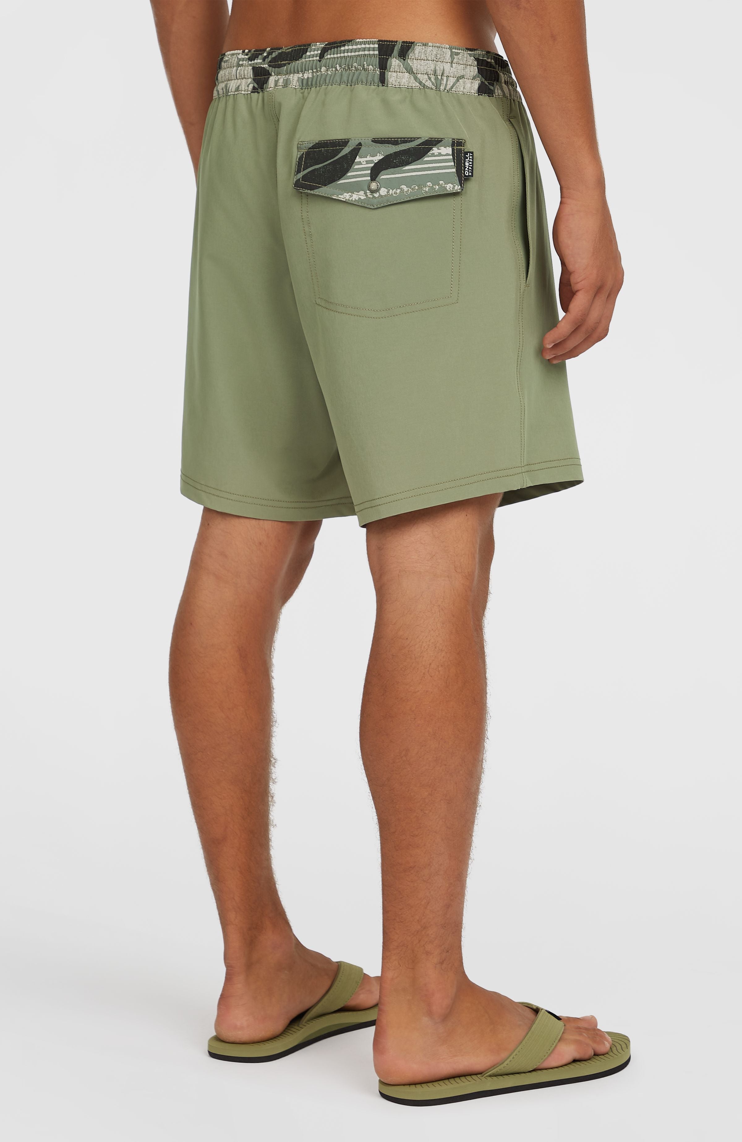Pocket Print 16'' Swim Shorts Avery Fern