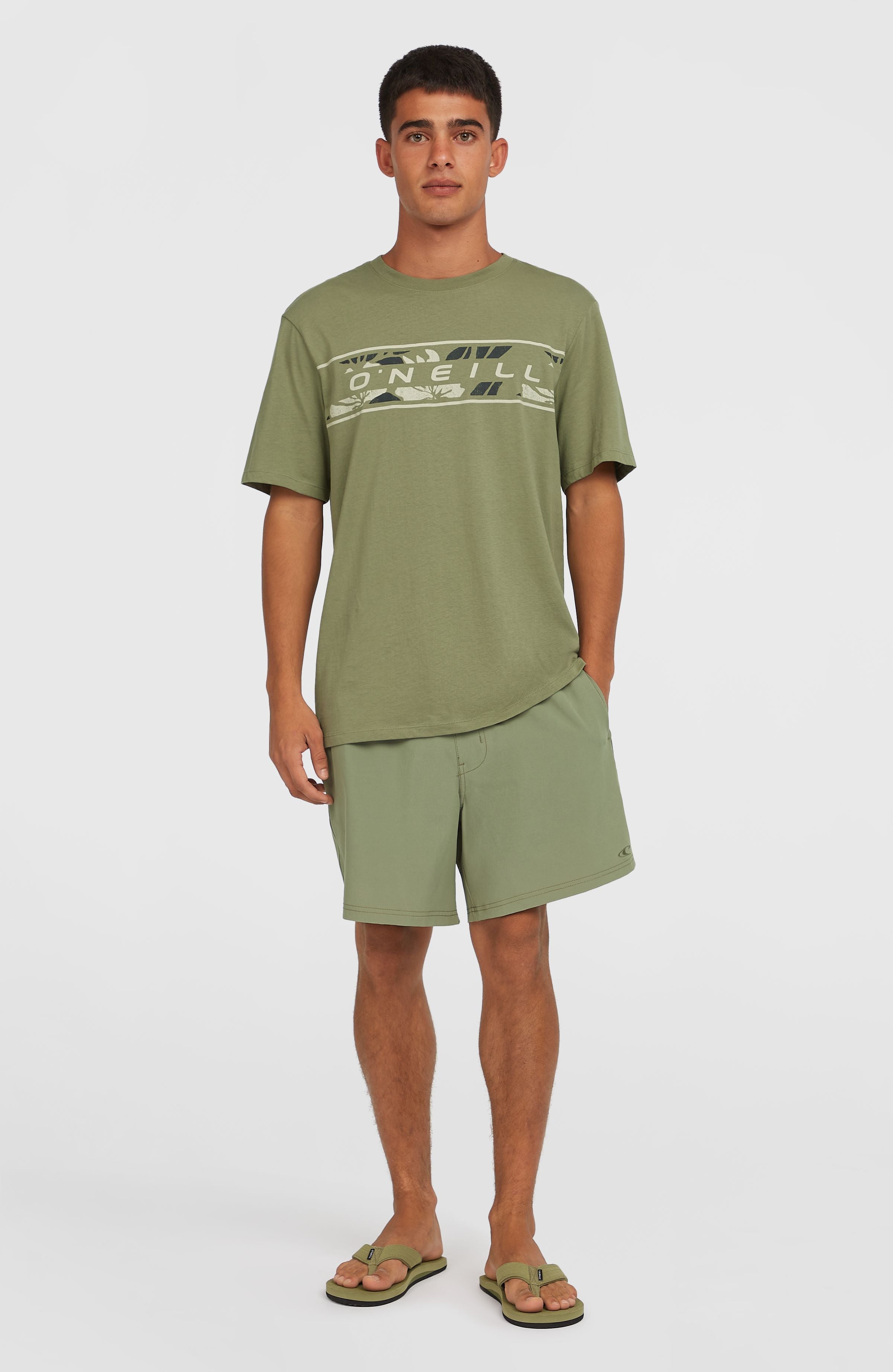 Pocket Print 16'' Swim Shorts Avery Fern