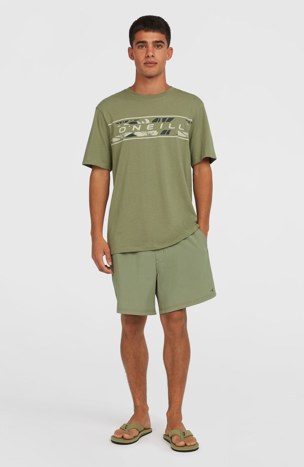 Pocket Print 16'' Swim Shorts Avery Fern