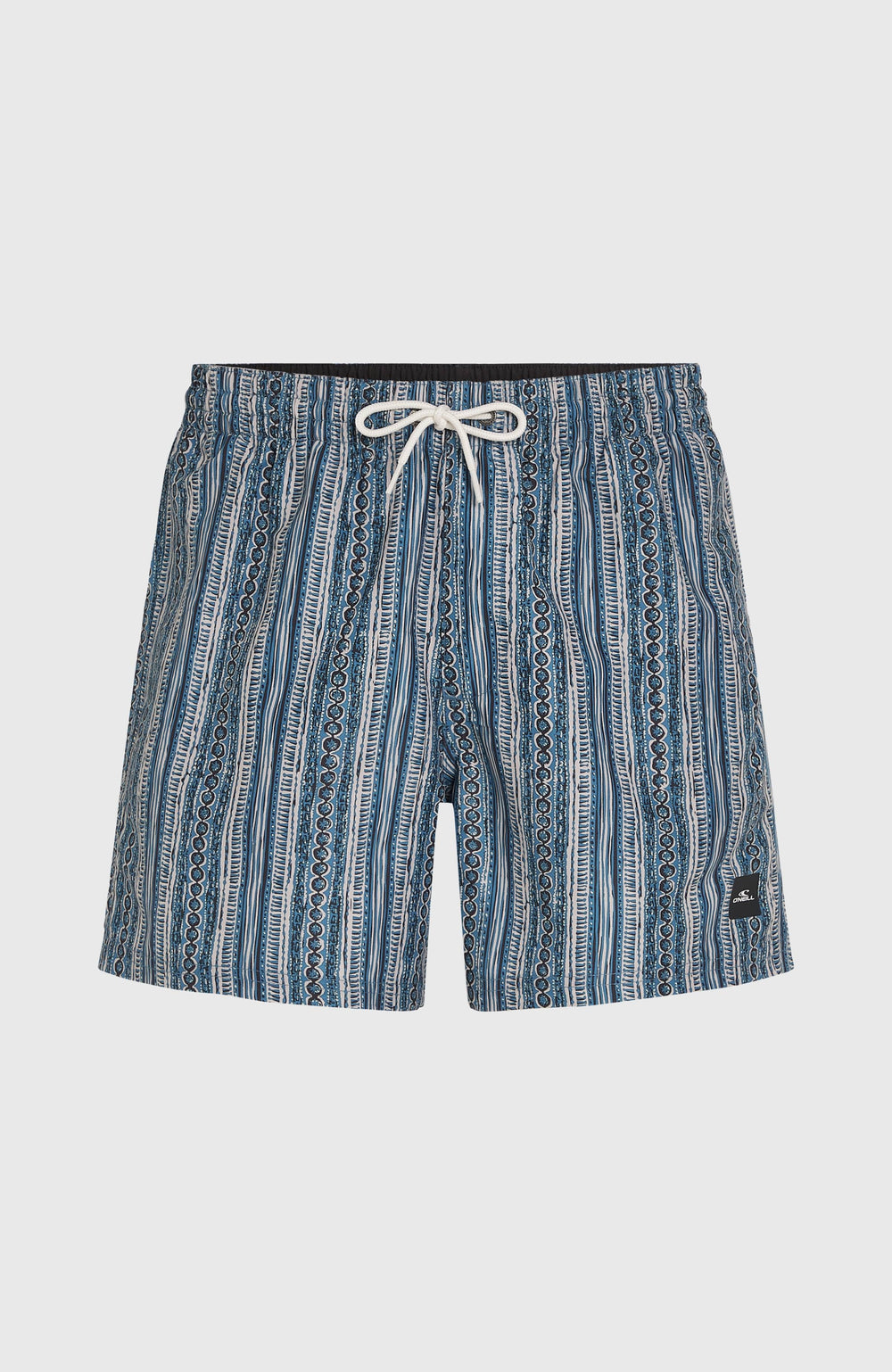 Cali Print 15'' Swim Shorts Blue Pressed Lines