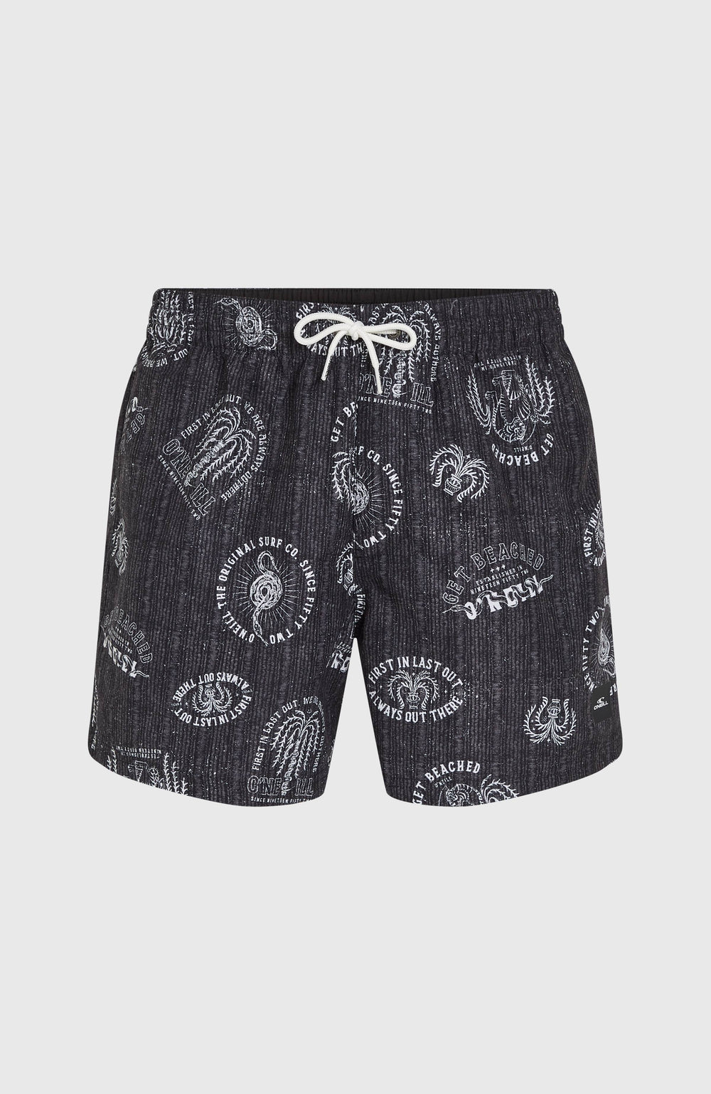 Cali Print 15'' Swim Shorts Black Mystical