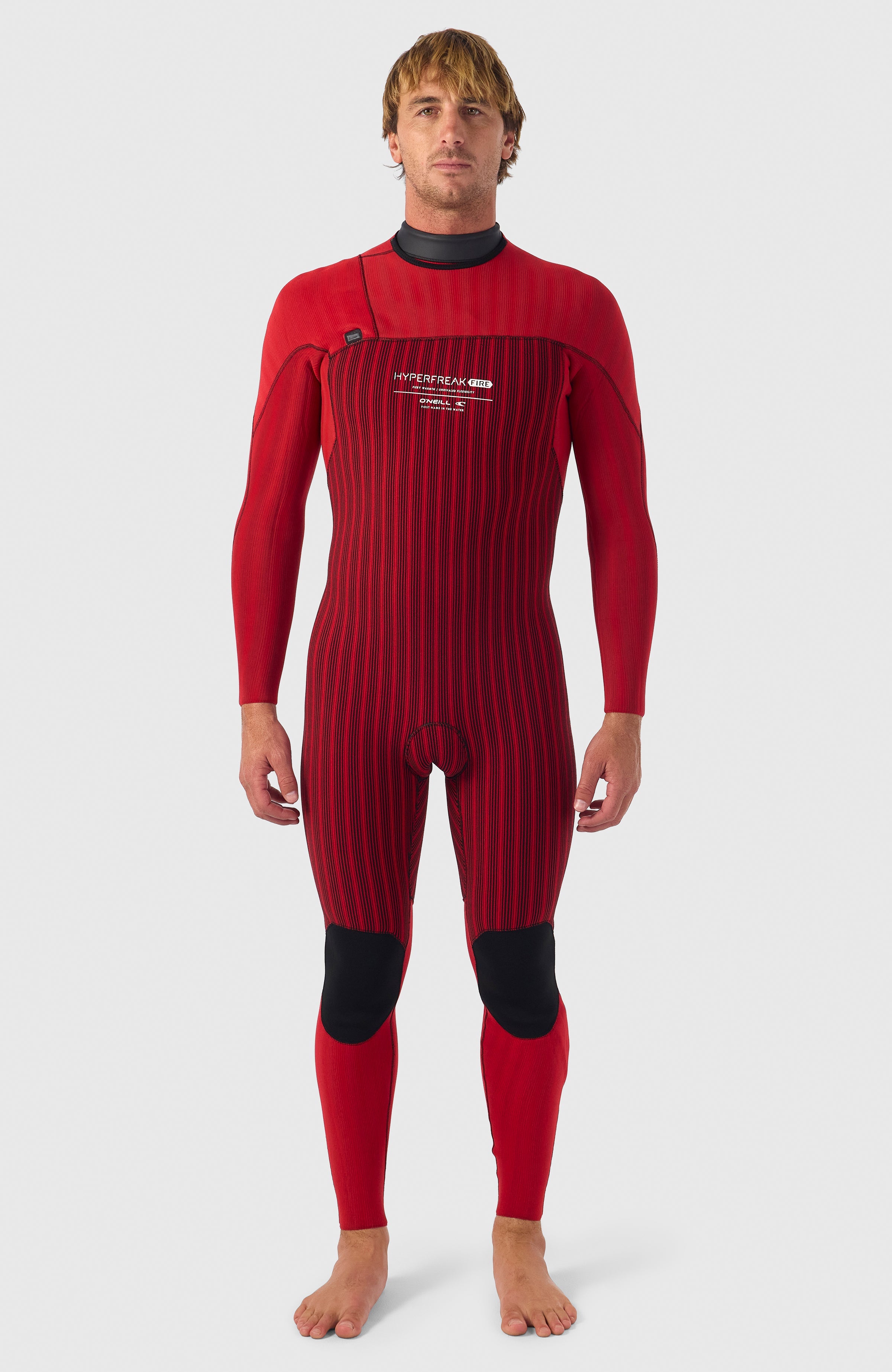 Hyperfreak Fire 4/3mm+ Chest Zip Full Wetsuit BLACK/BLACK