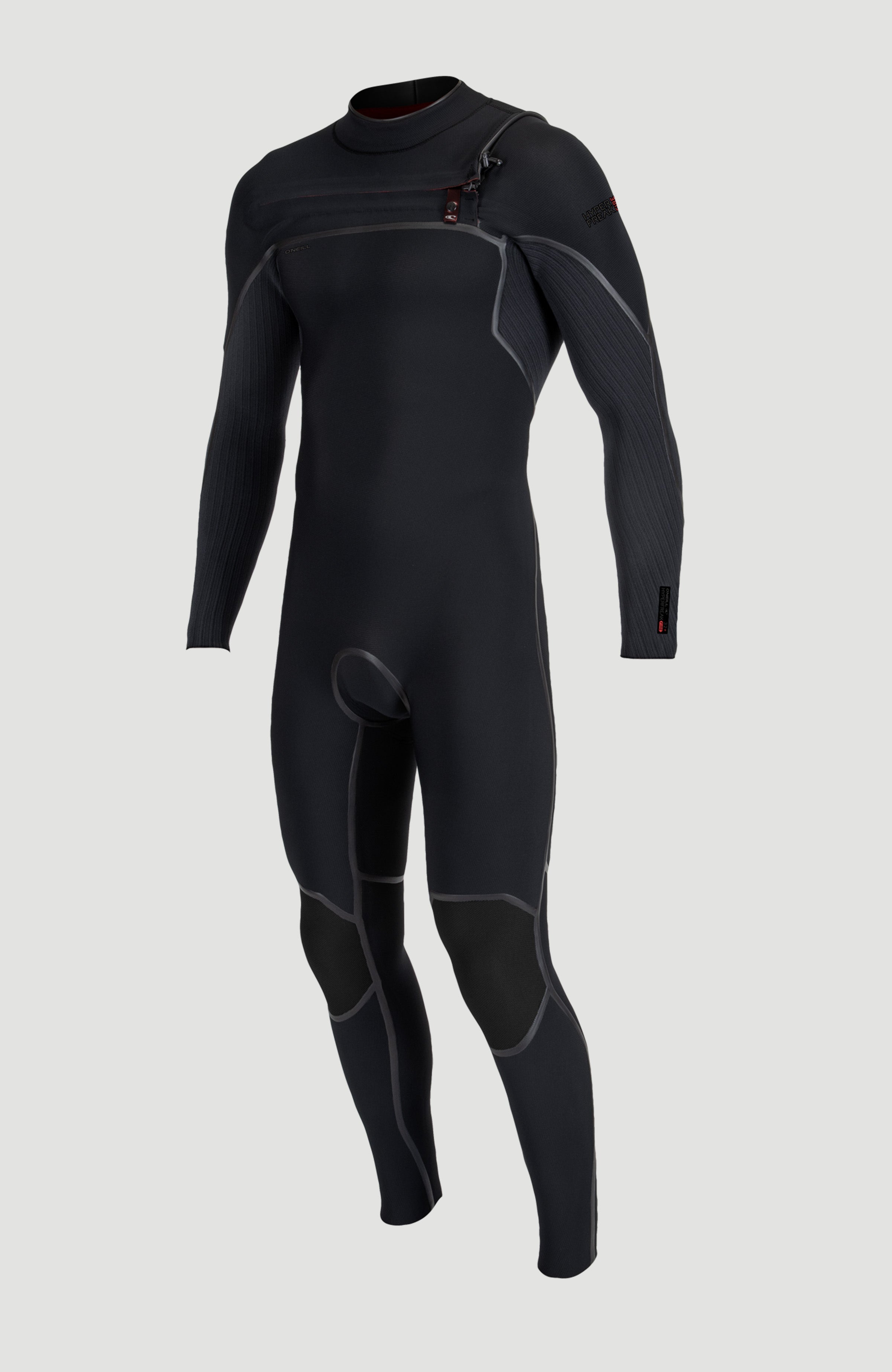 Hyperfreak Fire 4/3mm+ Chest Zip Full Wetsuit BLACK/BLACK