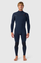 Hyperfreak Fire 5/4mm+ Chest Zip Full Wetsuit BLACK/BLACK