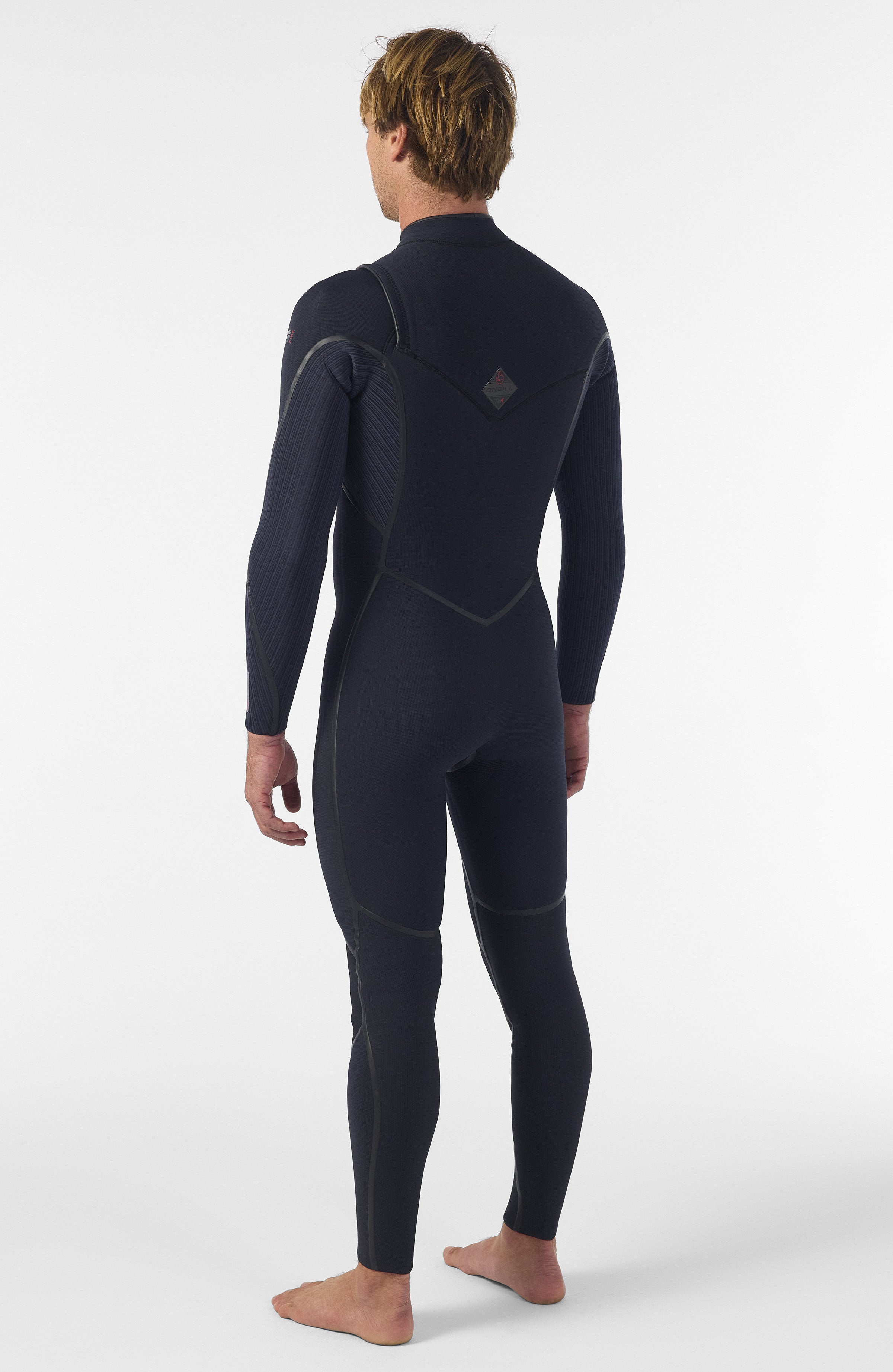 Hyperfreak Fire 5/4mm+ Chest Zip Full Wetsuit BLACK/BLACK