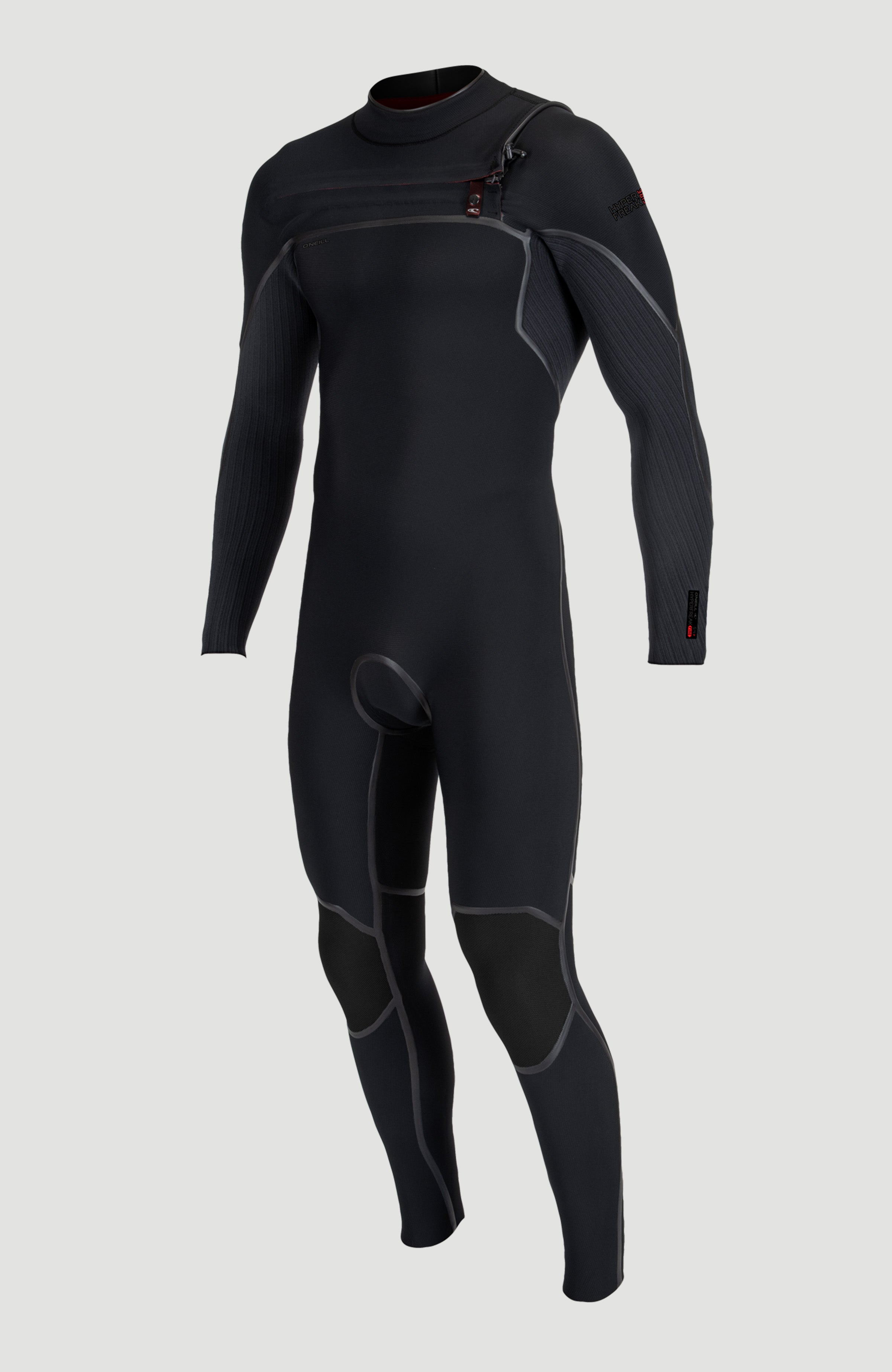 Hyperfreak Fire 5/4mm+ Chest Zip Full Wetsuit BLACK/BLACK