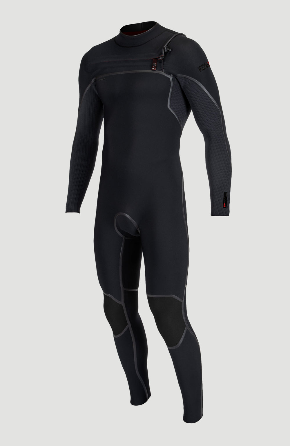 Hyperfreak Fire 5/4mm+ Chest Zip Full Wetsuit BLACK/BLACK