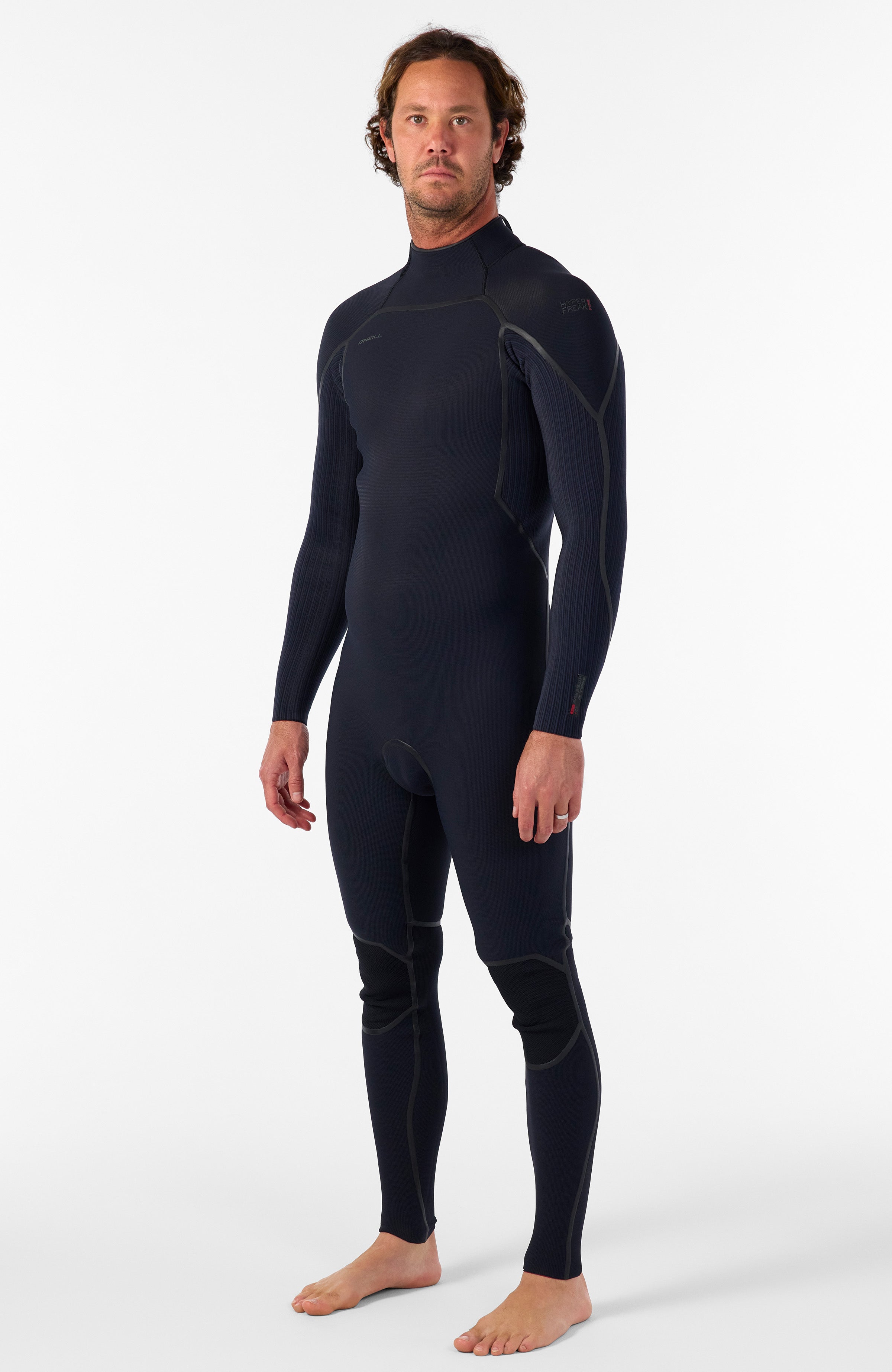 Hyperfreak Fire 4/3mm+ Back Zip Full Wetsuit BLACK/BLACK