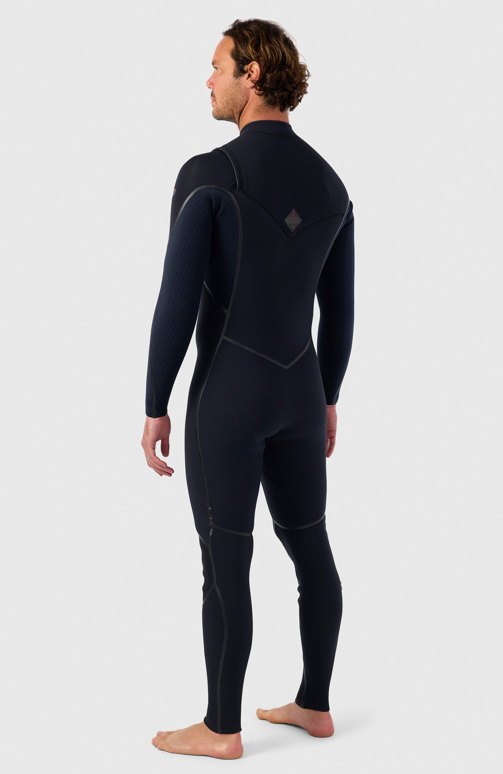 Hyperfreak Fire 3/2mm+ Chest Zip Full Wetsuit BLACK/BLACK