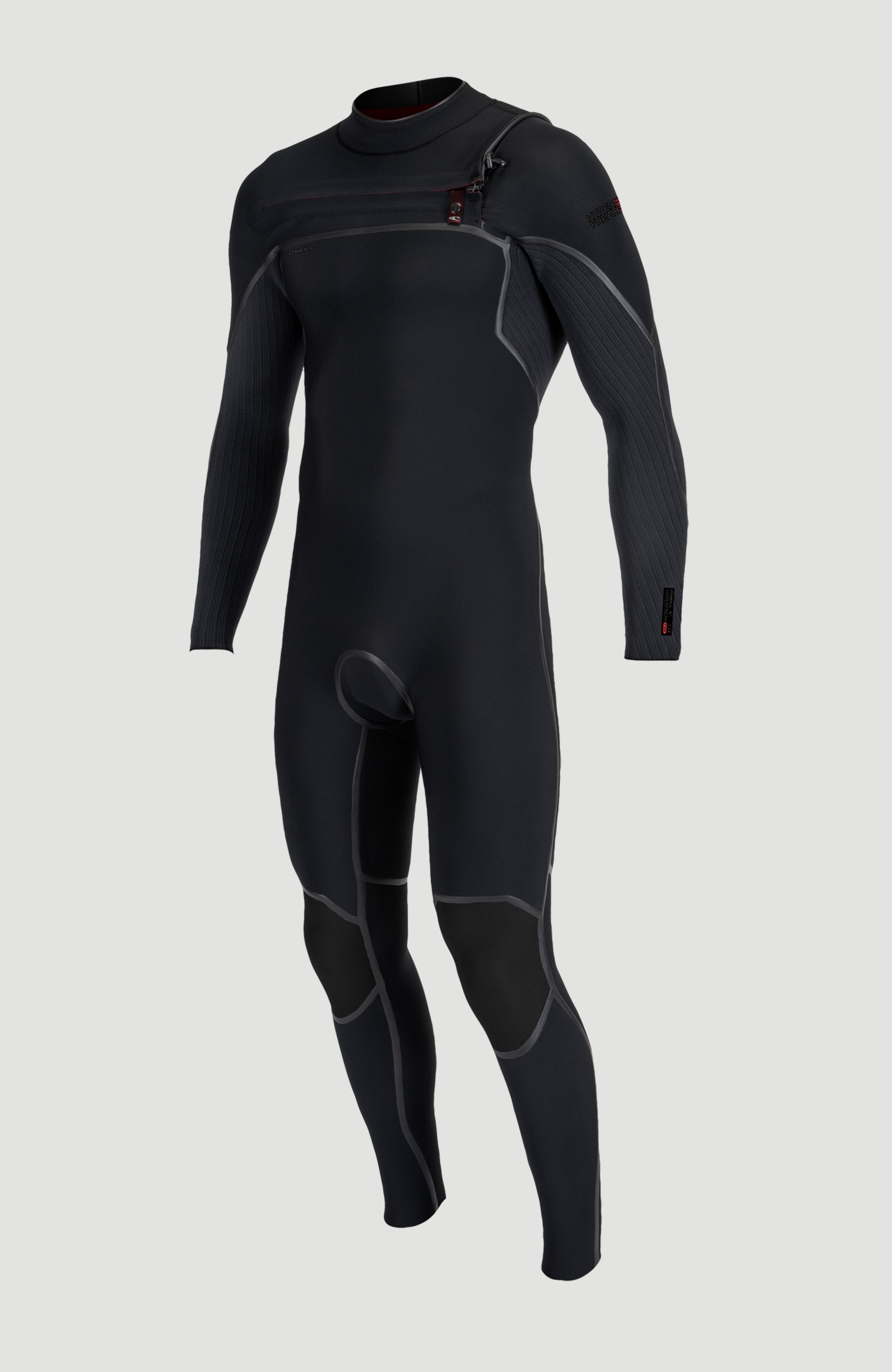 Hyperfreak Fire 3/2mm+ Chest Zip Full Wetsuit BLACK/BLACK