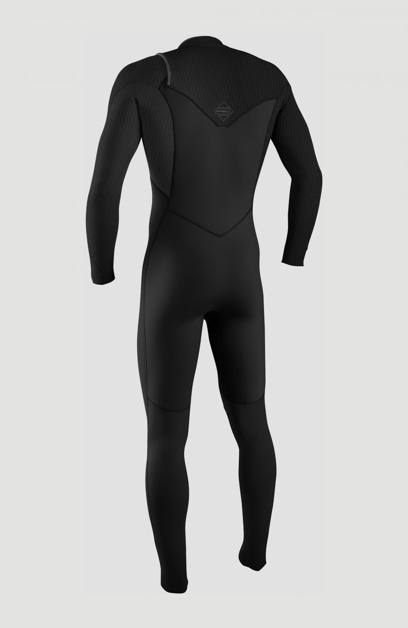 O'Neill Men Hyperfreak 4/3mm Chest Zip Full Wetsuit Men – O'Neill BLACK/BLACK