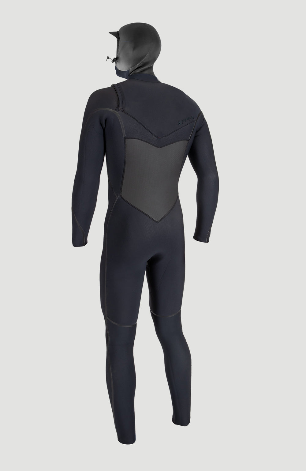 Psycho Tech 6/4mm Chest Zip Full Wetsuit with Hood BLACK/BLACK