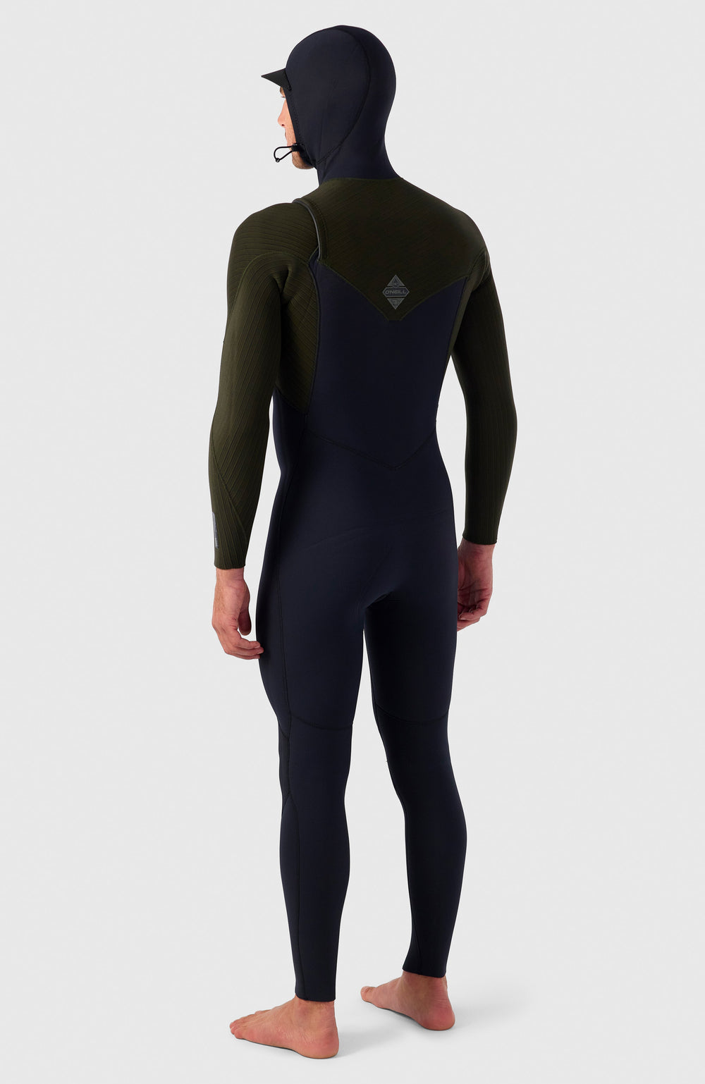 O'Neill Men Hyperfreak 5/4mm Chest Zip Full Wetsuit with Hood Men – O'Neill BLACK/BLACK