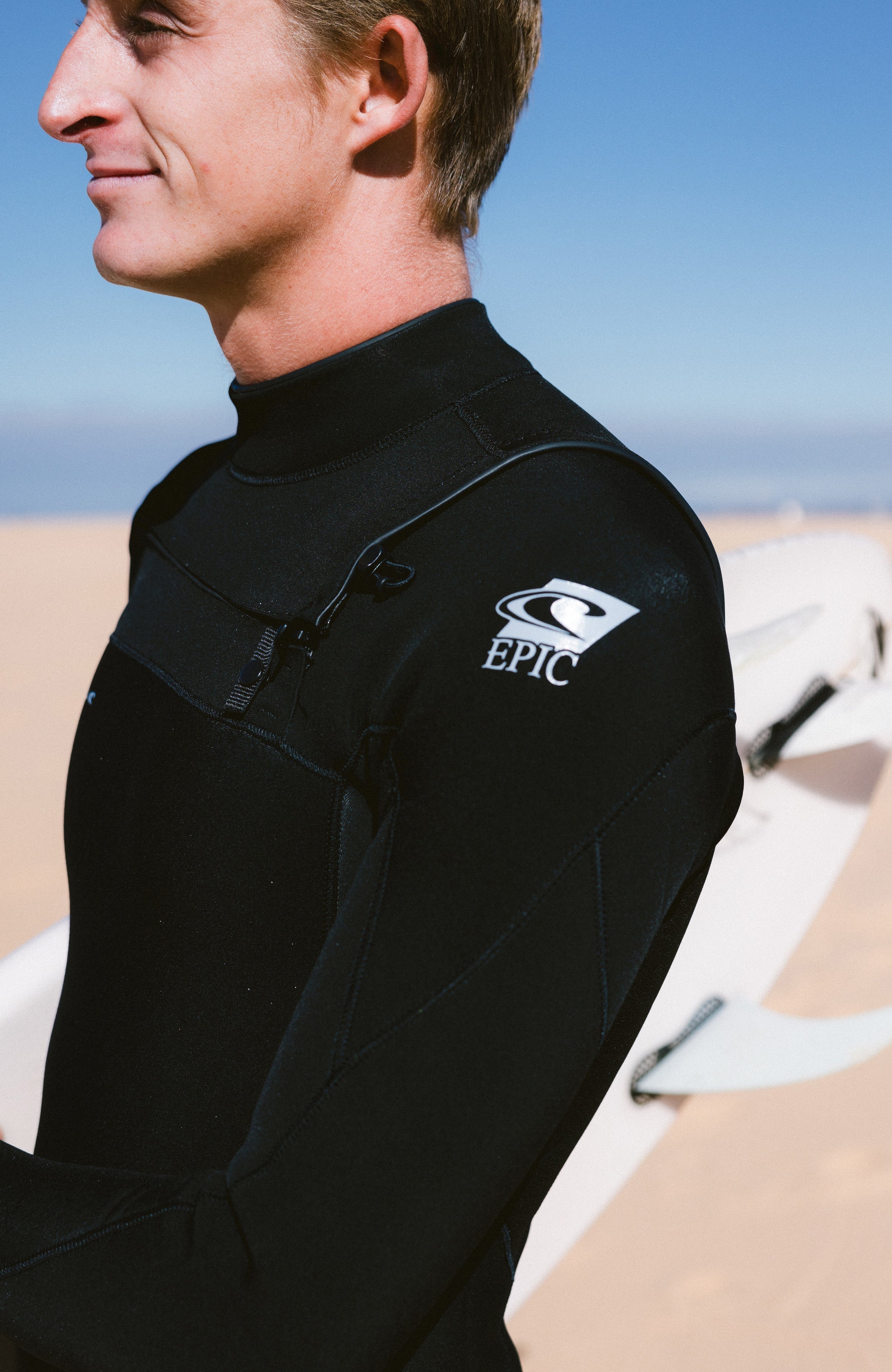 Epic 5/4mm Chest Zip Full Wetsuit A05 BLK/BLK/BLK