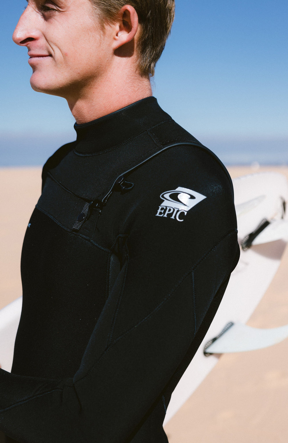 Epic 5/4mm Chest Zip Full Wetsuit A05 BLK/BLK/BLK