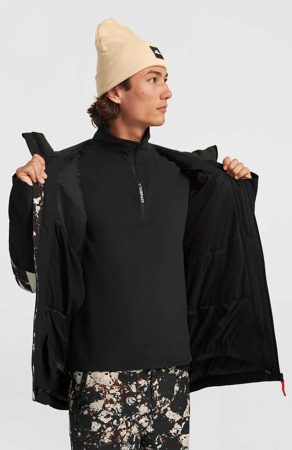 FWC'Cruz Triple Snow Jacket Black/Beige Quarry