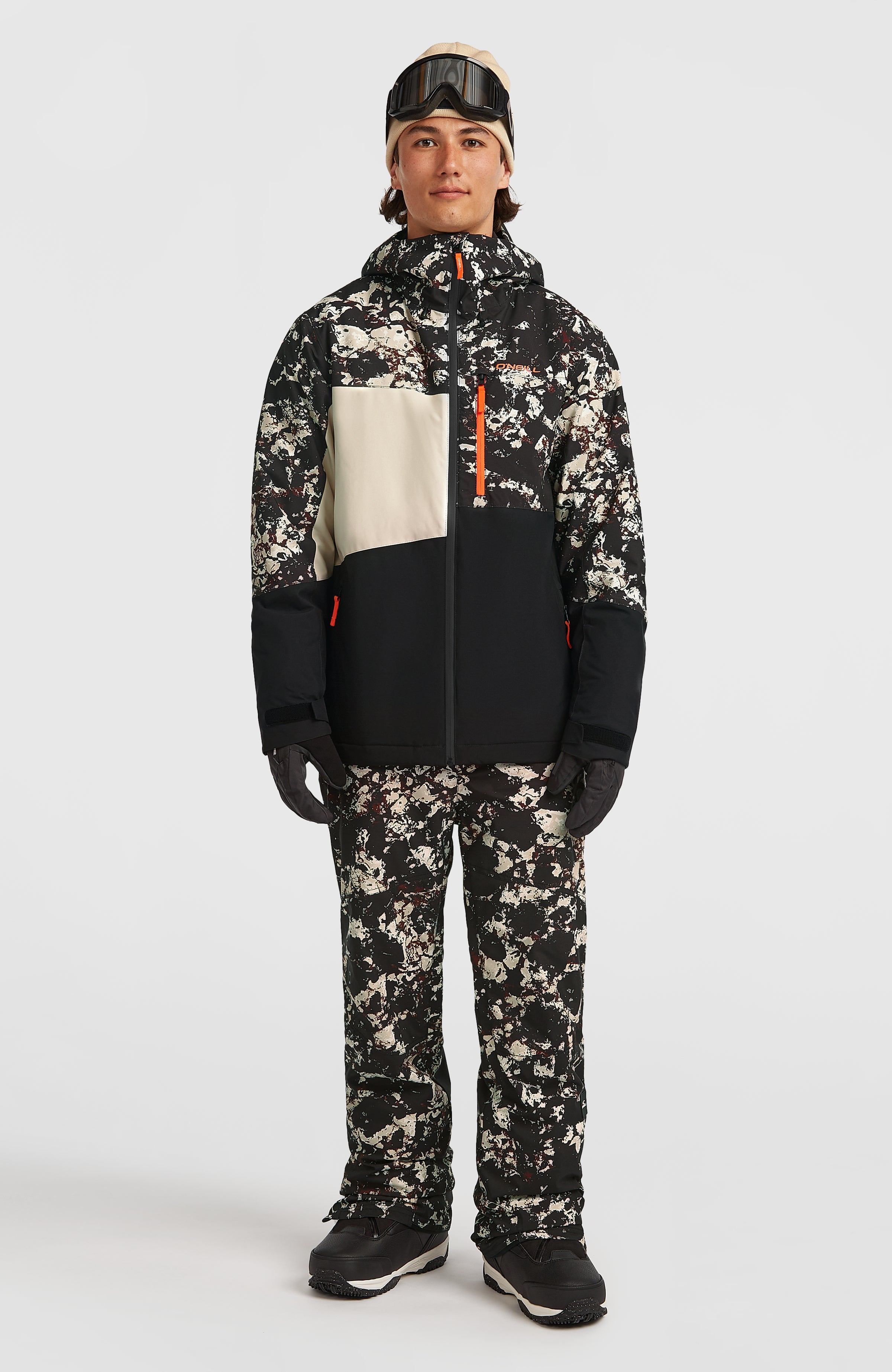 FWC'Cruz Triple Snow Jacket Black/Beige Quarry