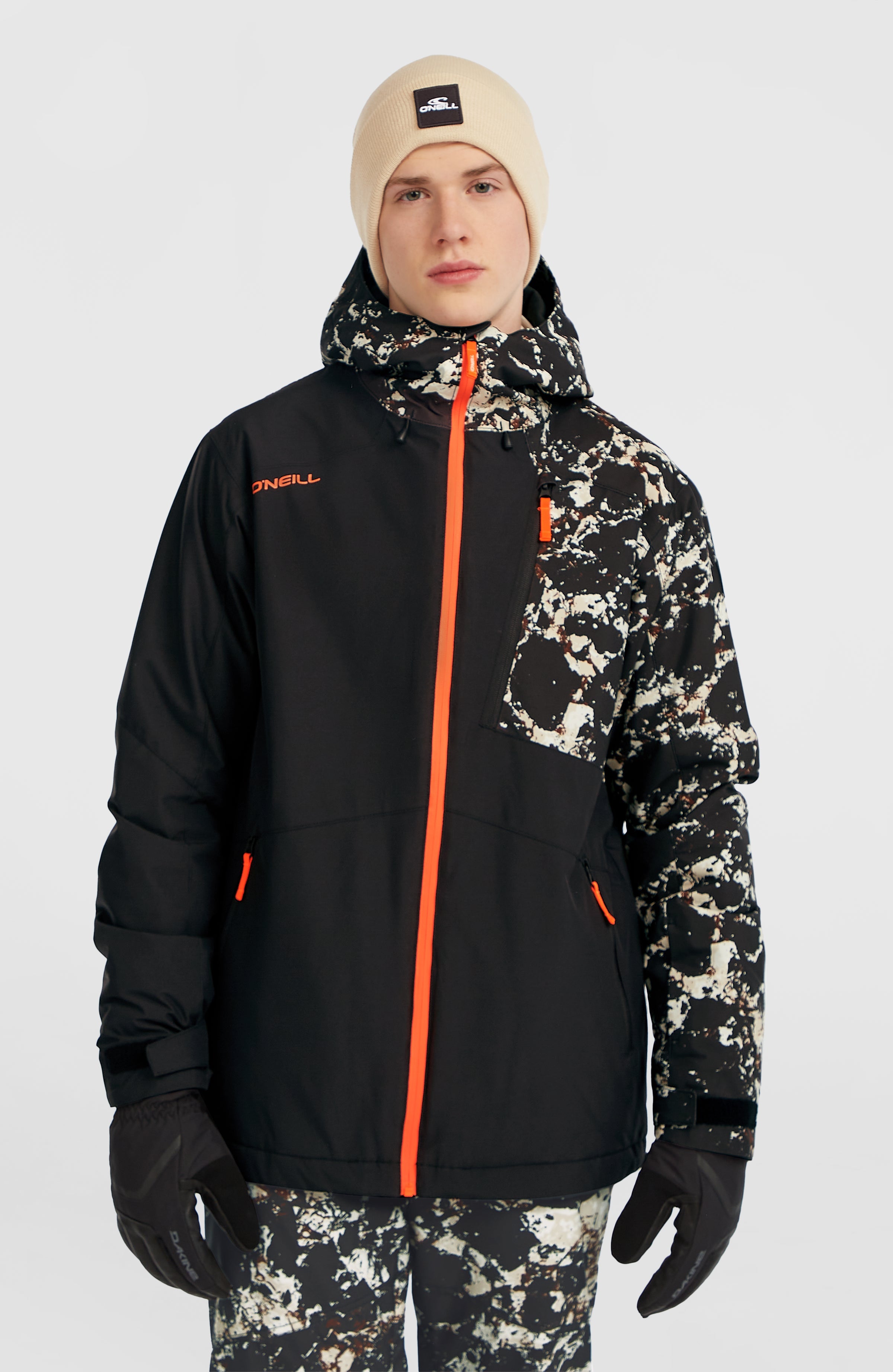 FWC'Cruz Block Snow Jacket Black/Beige Quarry