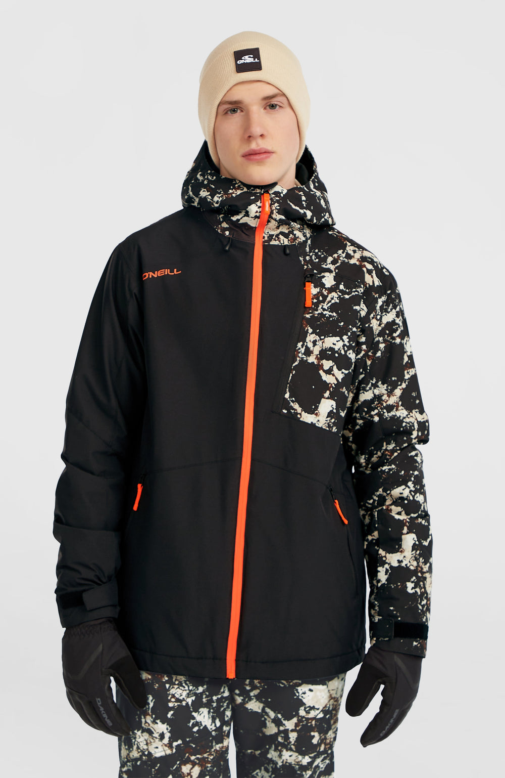 FWC'Cruz Block Snow Jacket Black/Beige Quarry