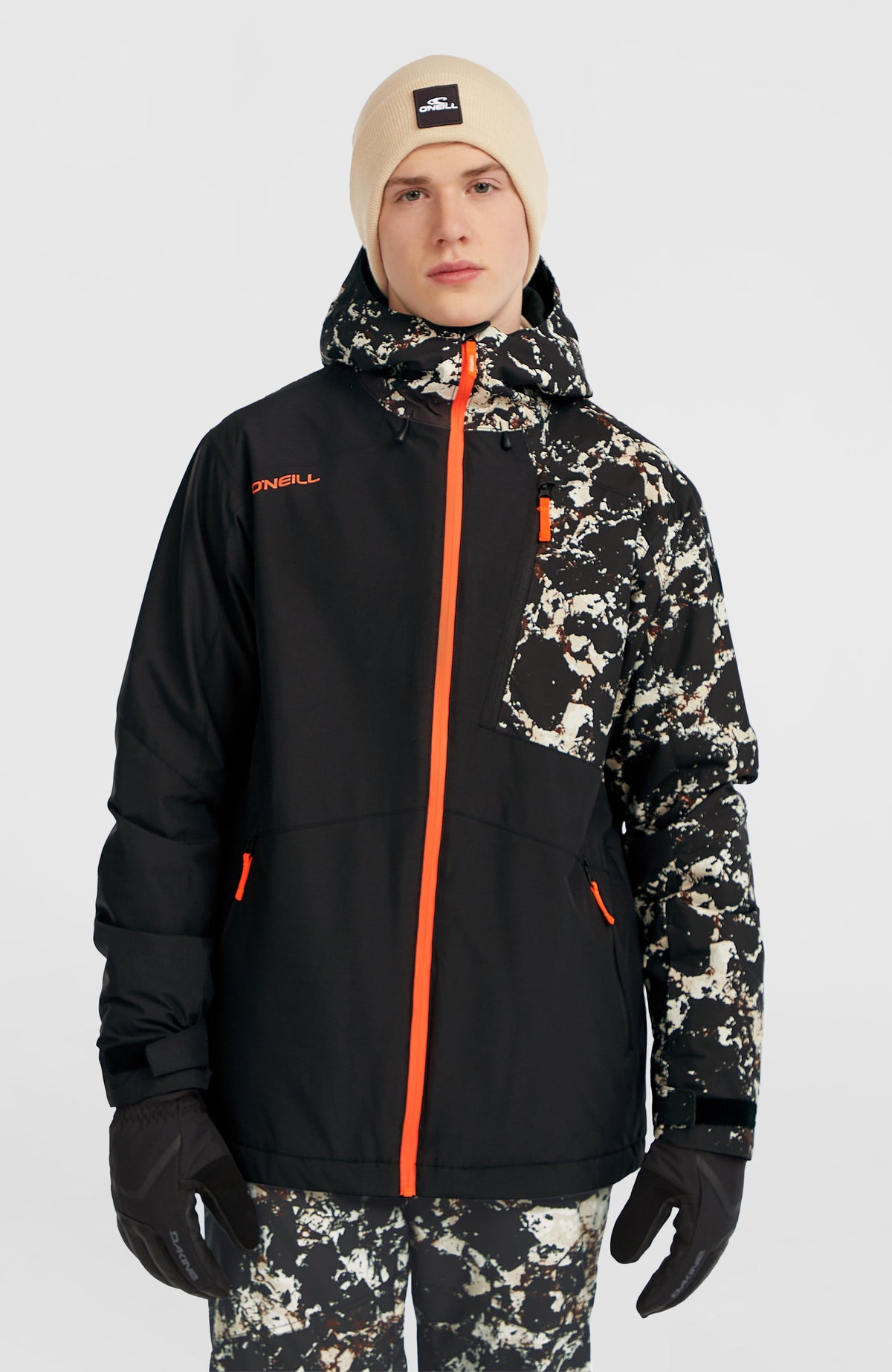 FWC'Cruz Block Snow Jacket Black/Beige Quarry
