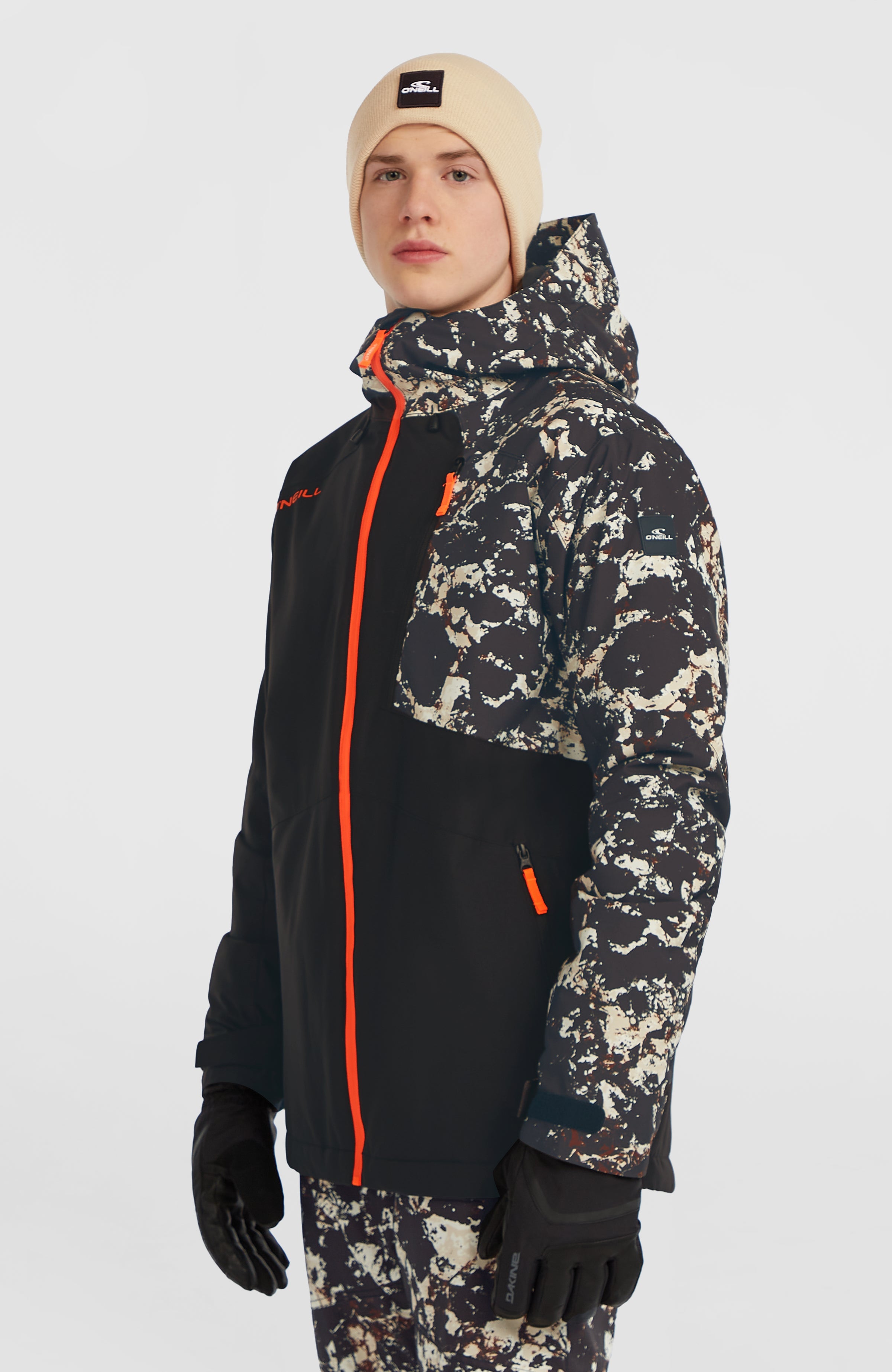 FWC'Cruz Block Snow Jacket Black/Beige Quarry