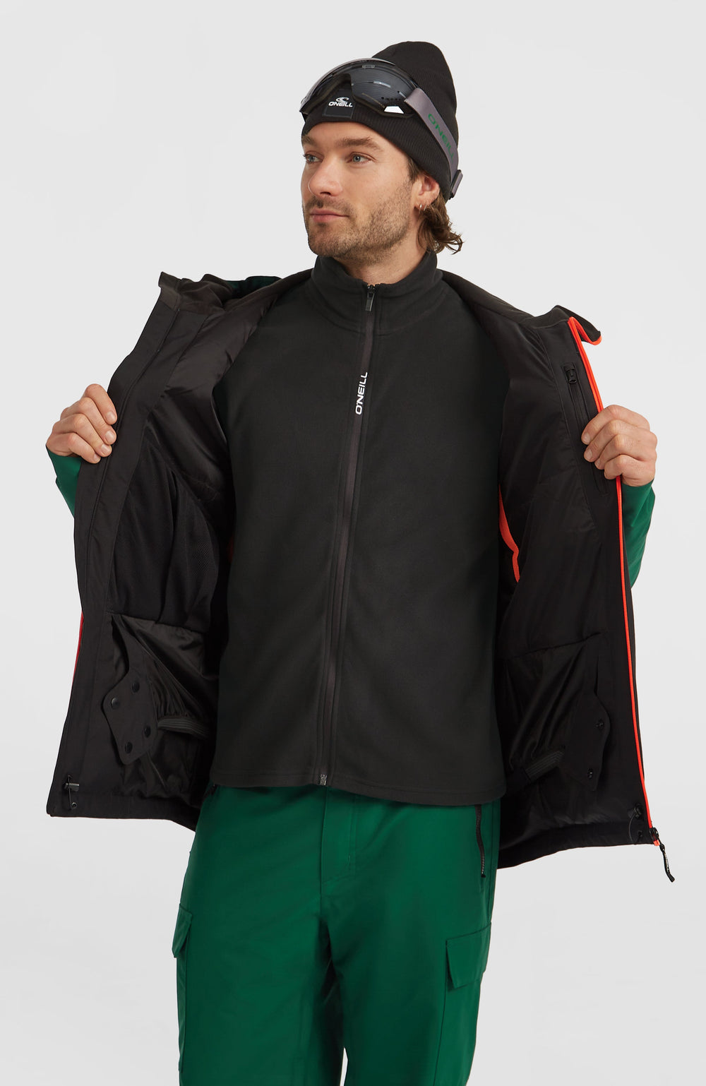FWC'Cruz Duo Snow Jacket Emerald Envy Colour Block
