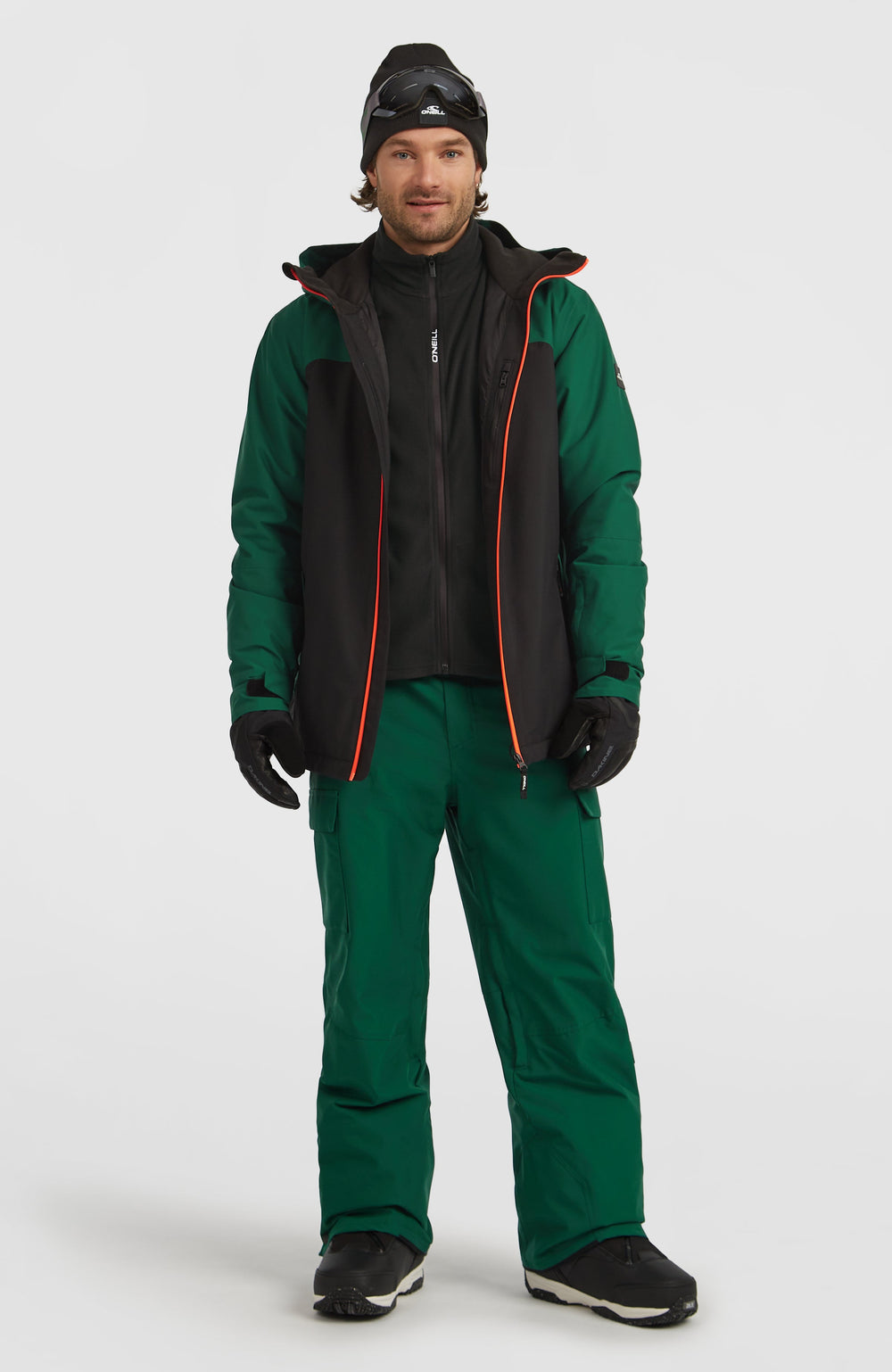 FWC'Cruz Duo Snow Jacket Emerald Envy Colour Block
