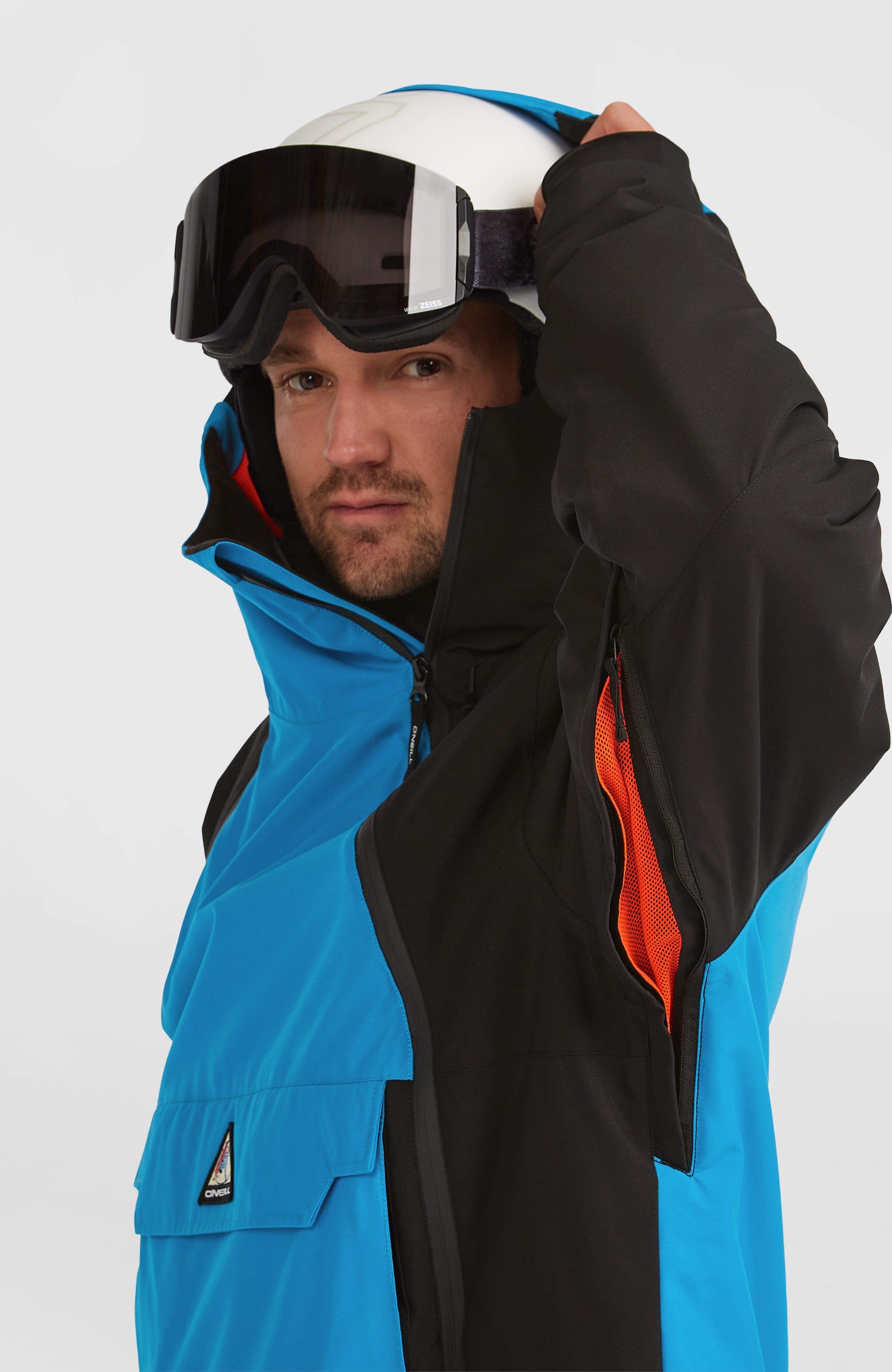 FWC'Play Asymmetric Snow Jacket Ocean Melody Colour Block