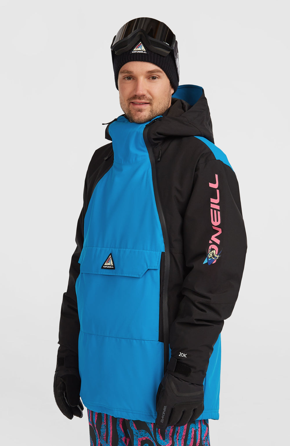FWC'Play Asymmetric Snow Jacket Ocean Melody Colour Block