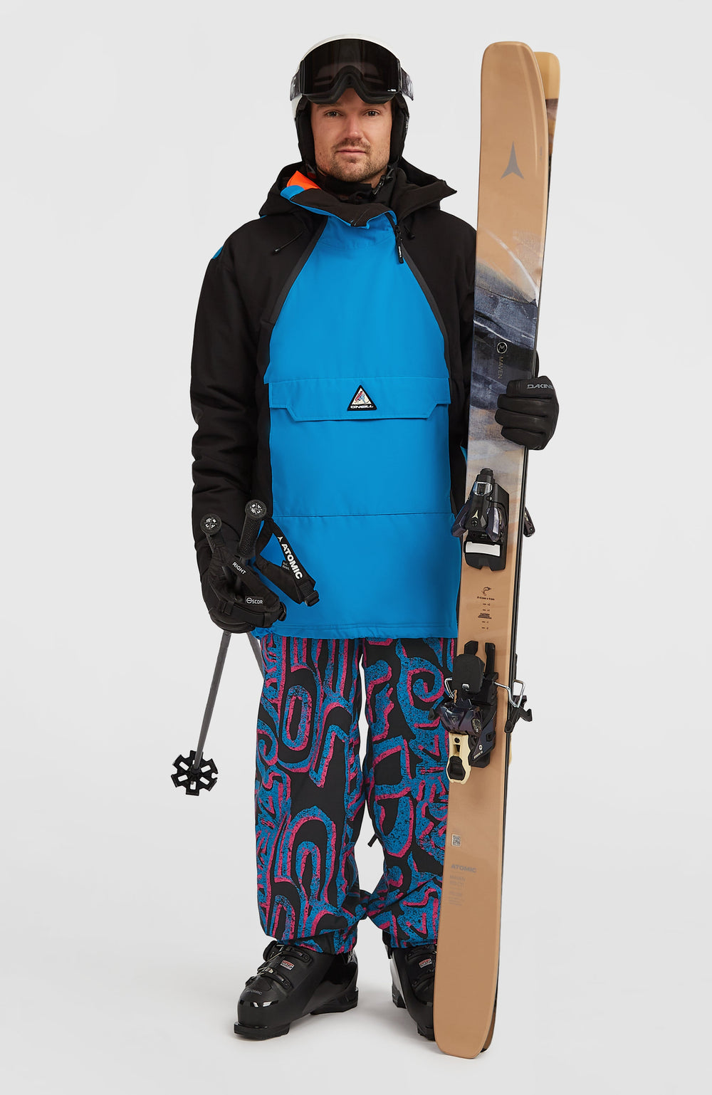 FWC'Play Asymmetric Snow Jacket Ocean Melody Colour Block
