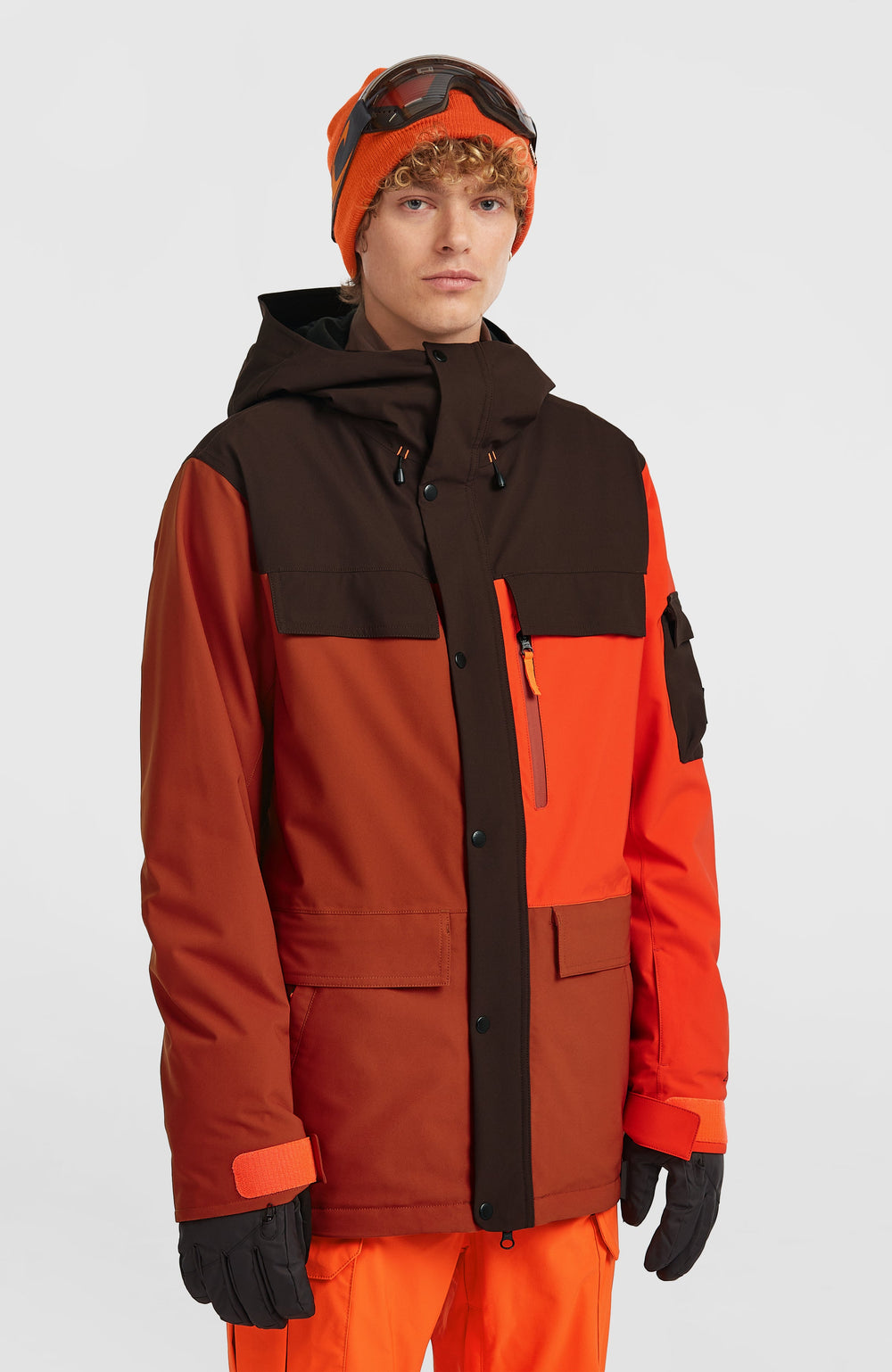FWC'Peak Pro Snow Jacket Bonfire Colour Block
