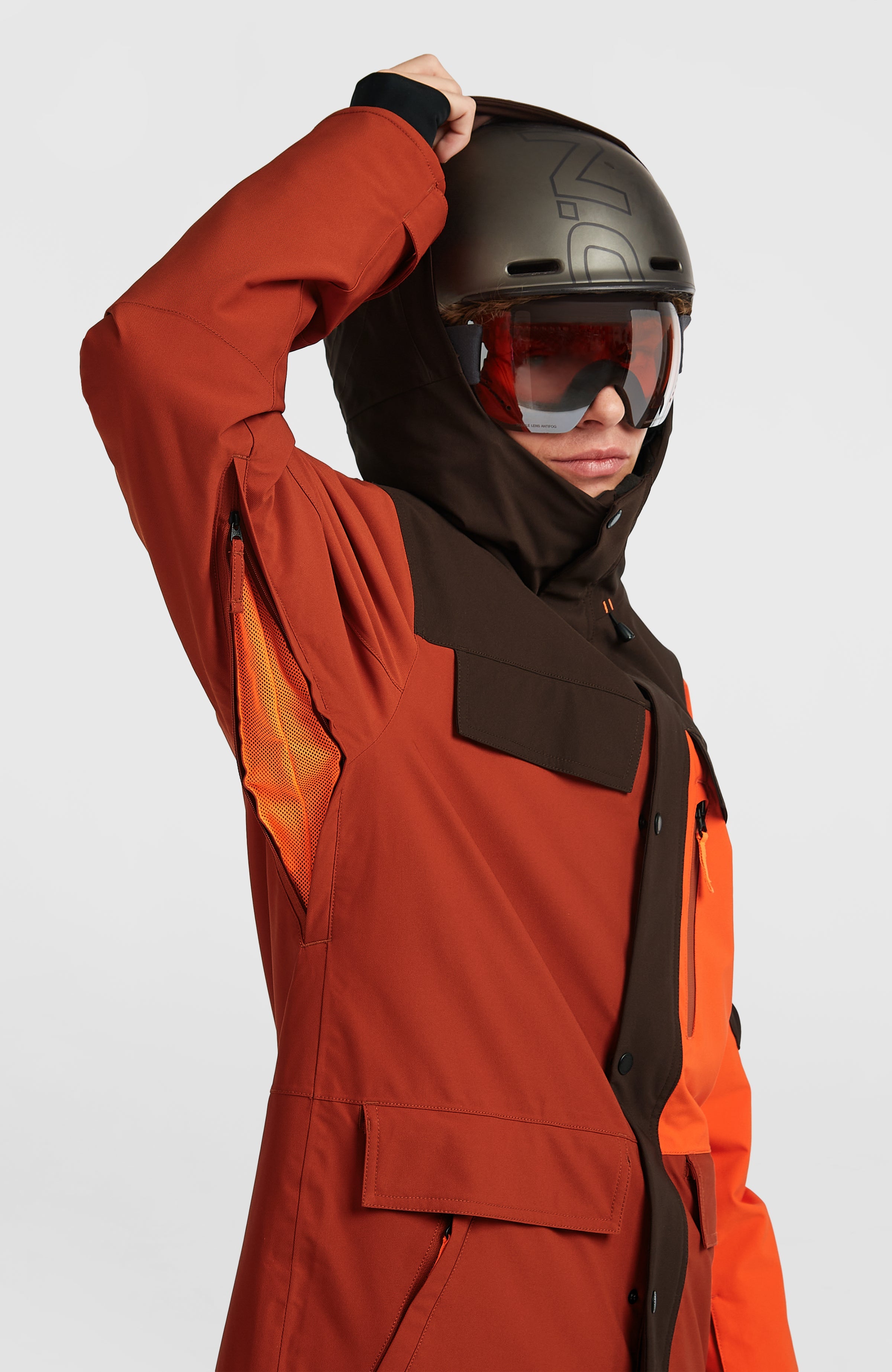 FWC'Peak Pro Snow Jacket Bonfire Colour Block
