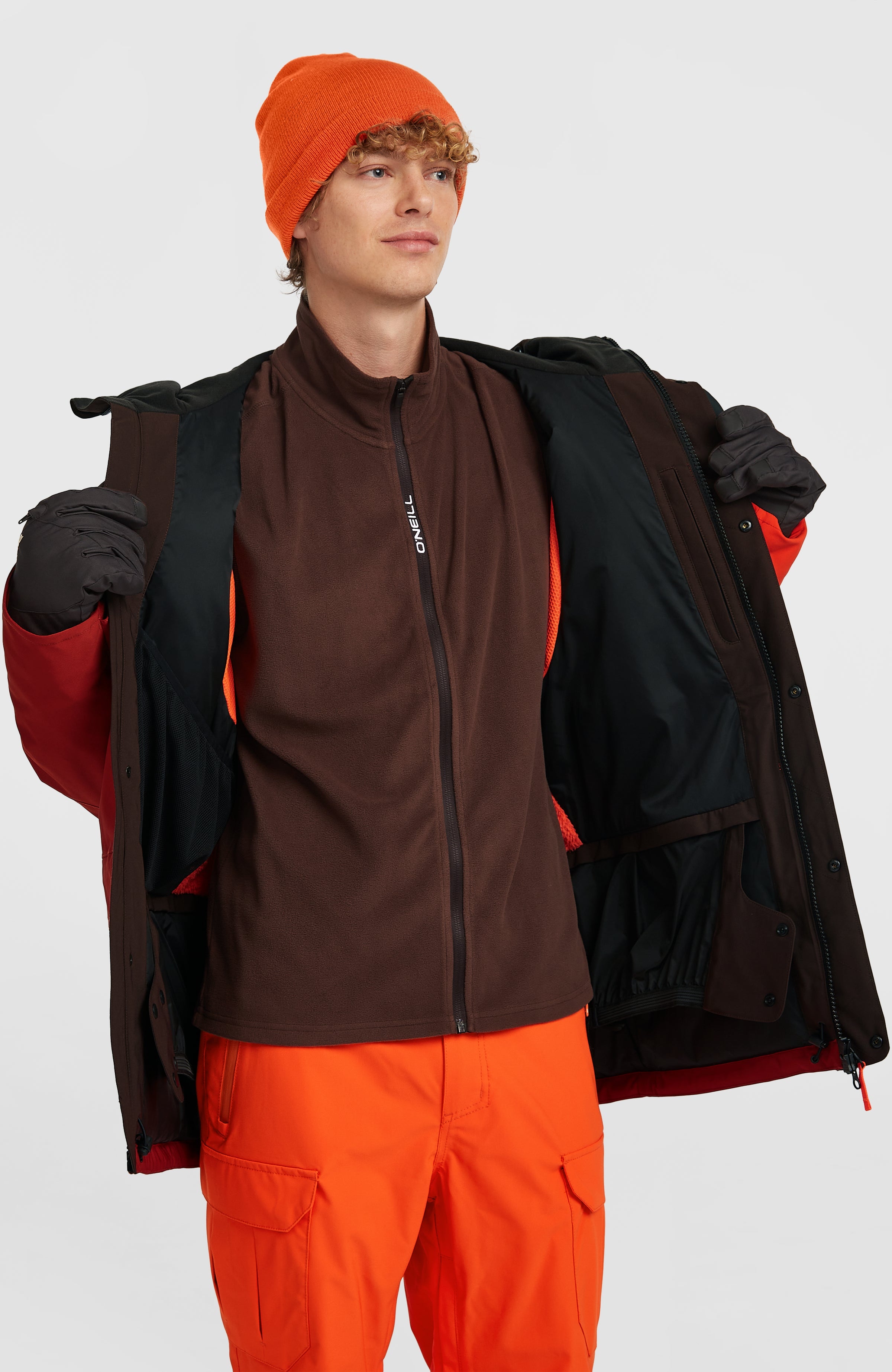 FWC'Peak Pro Snow Jacket Bonfire Colour Block
