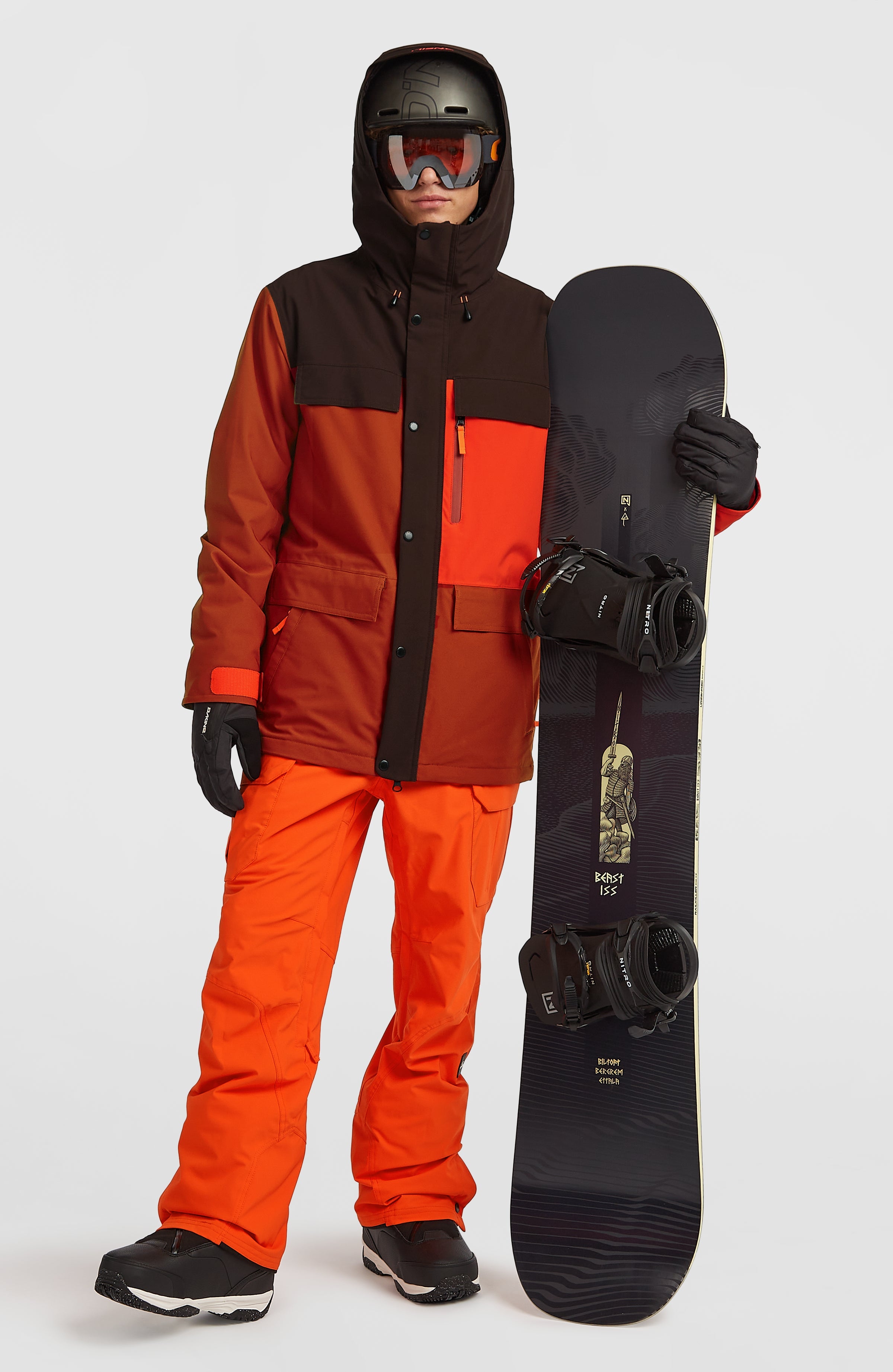 FWC'Peak Pro Snow Jacket Bonfire Colour Block