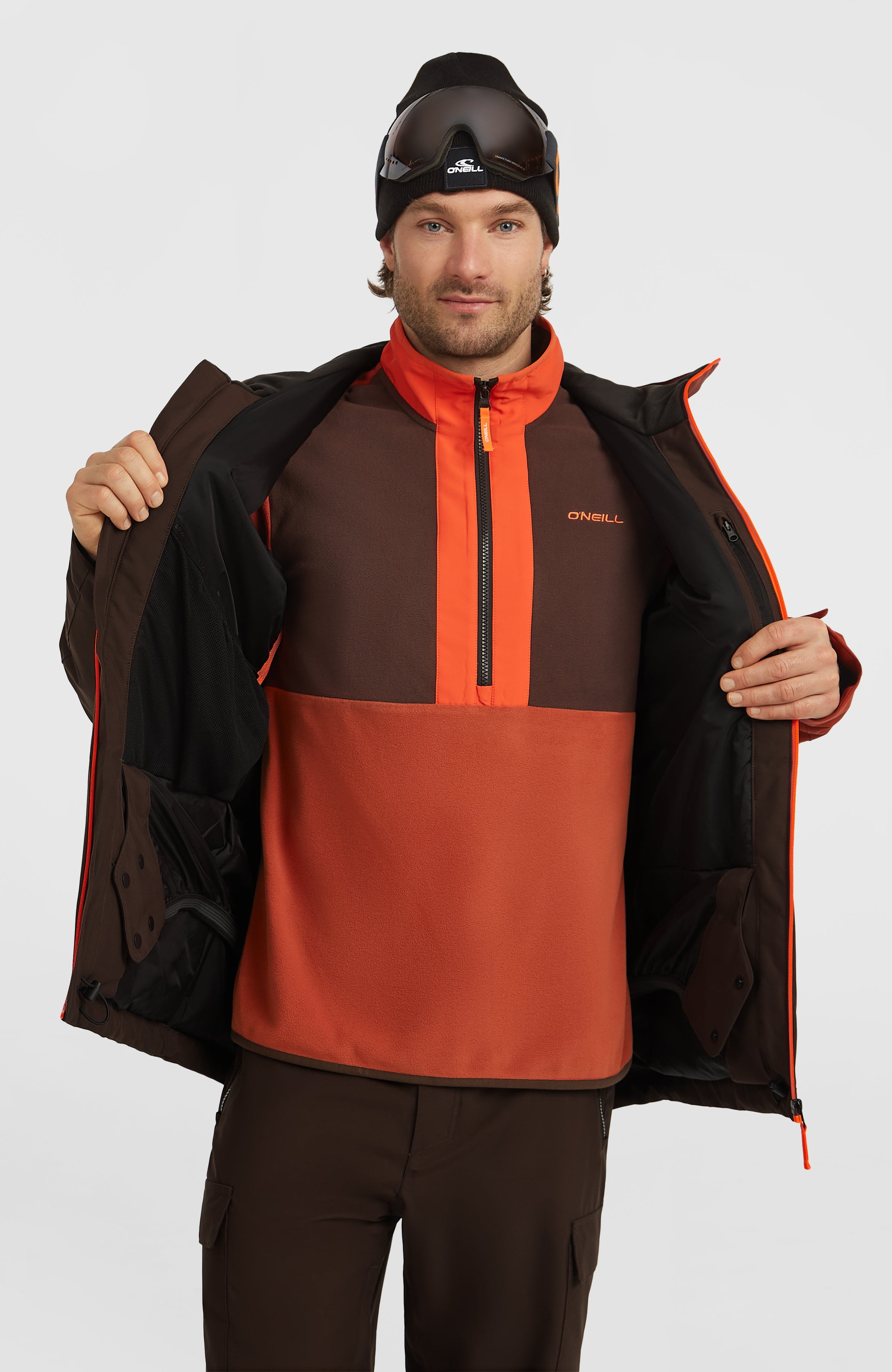 FWC'Cruz Block Snow Jacket Coffee Bean Colour Block
