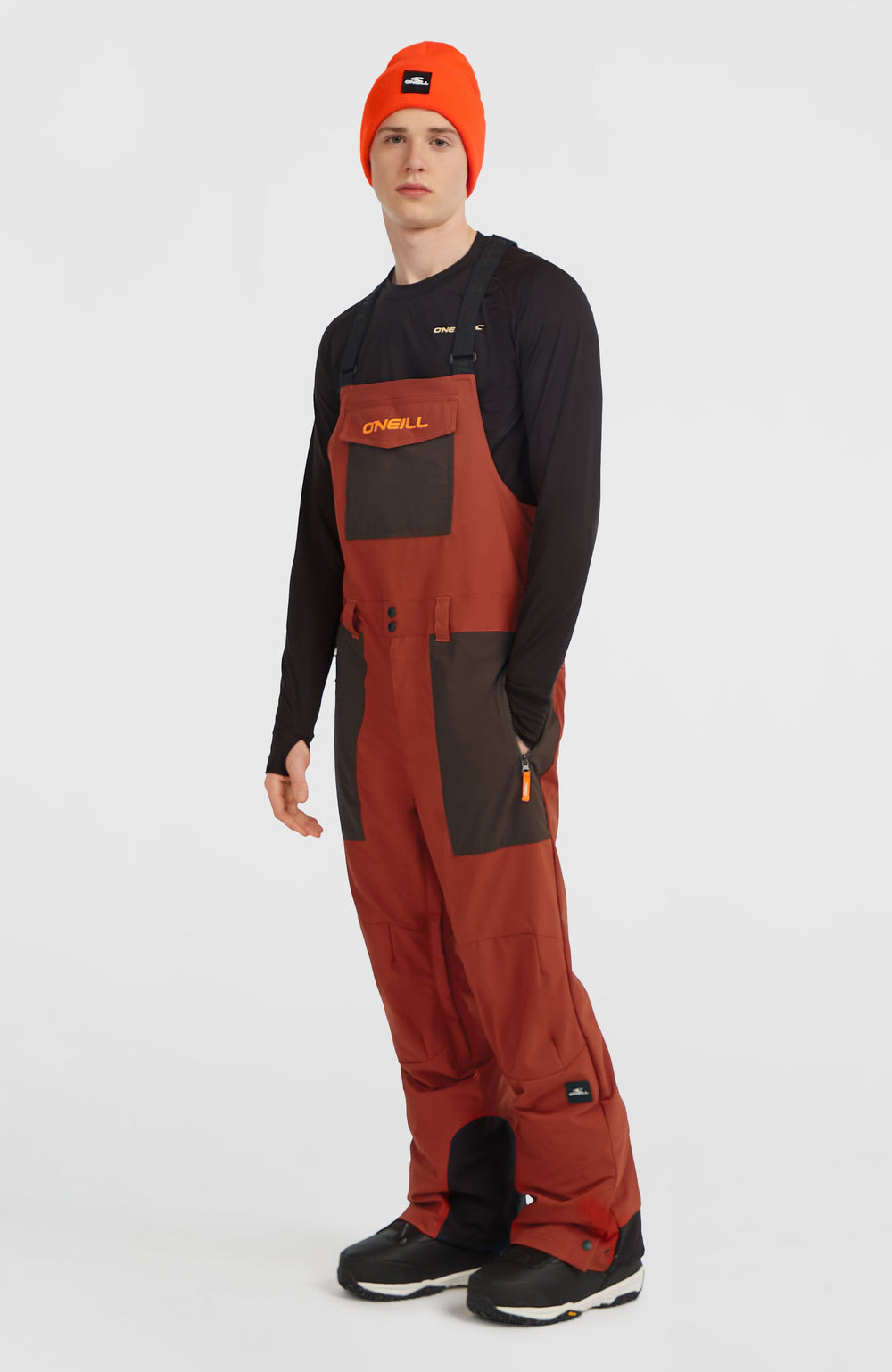 FWC'Peak Bib Snow Pants Bonfire Colour Block
