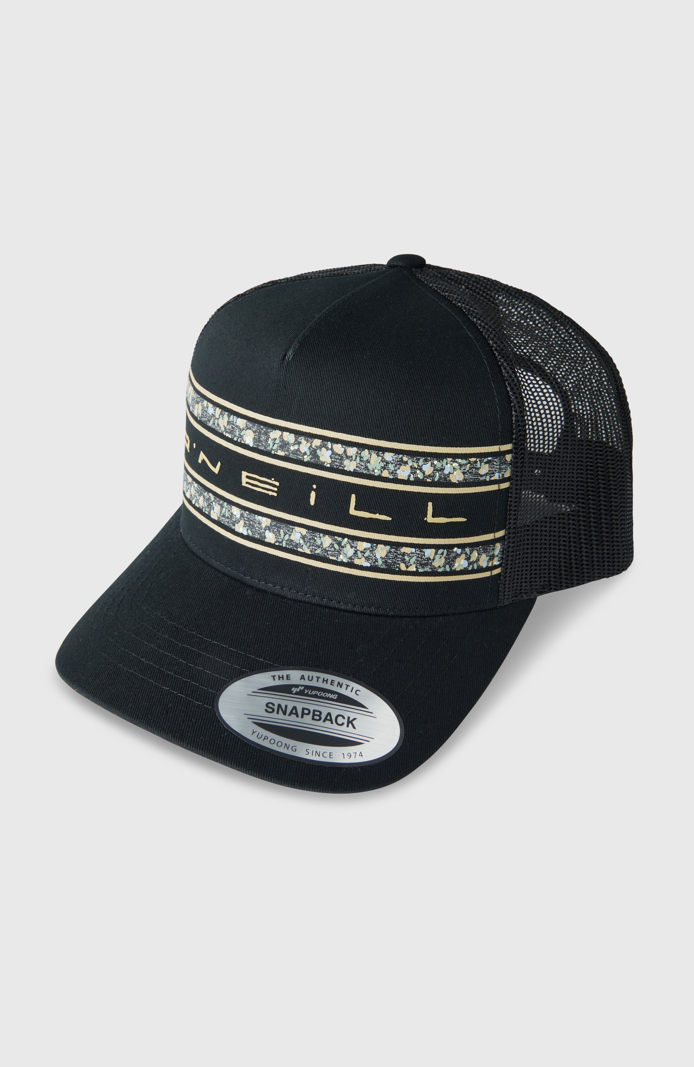 O'Neill Flower Trucker Cap Black Out