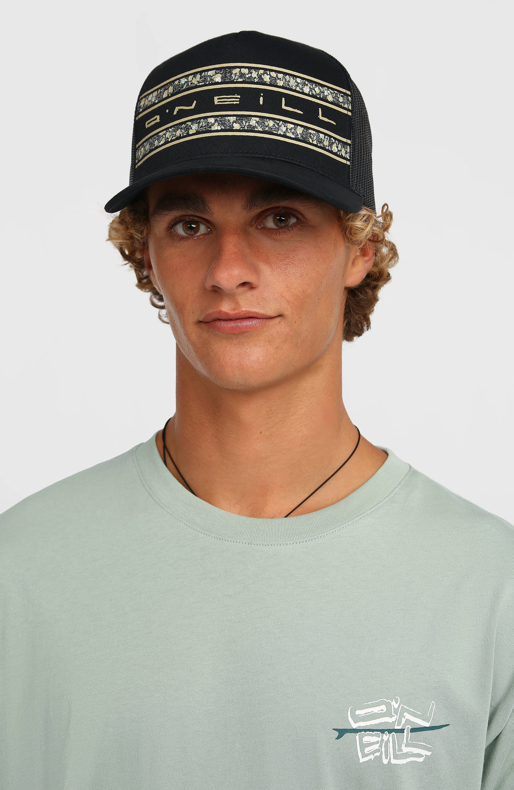 O'Neill Flower Trucker Cap Black Out