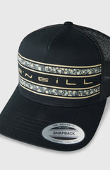 O'Neill Flower Trucker Cap Black Out