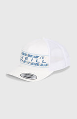 Flower Trucker Cap Snow White