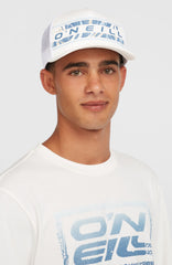 Flower Trucker Cap Snow White