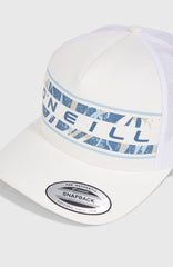 Flower Trucker Cap Snow White