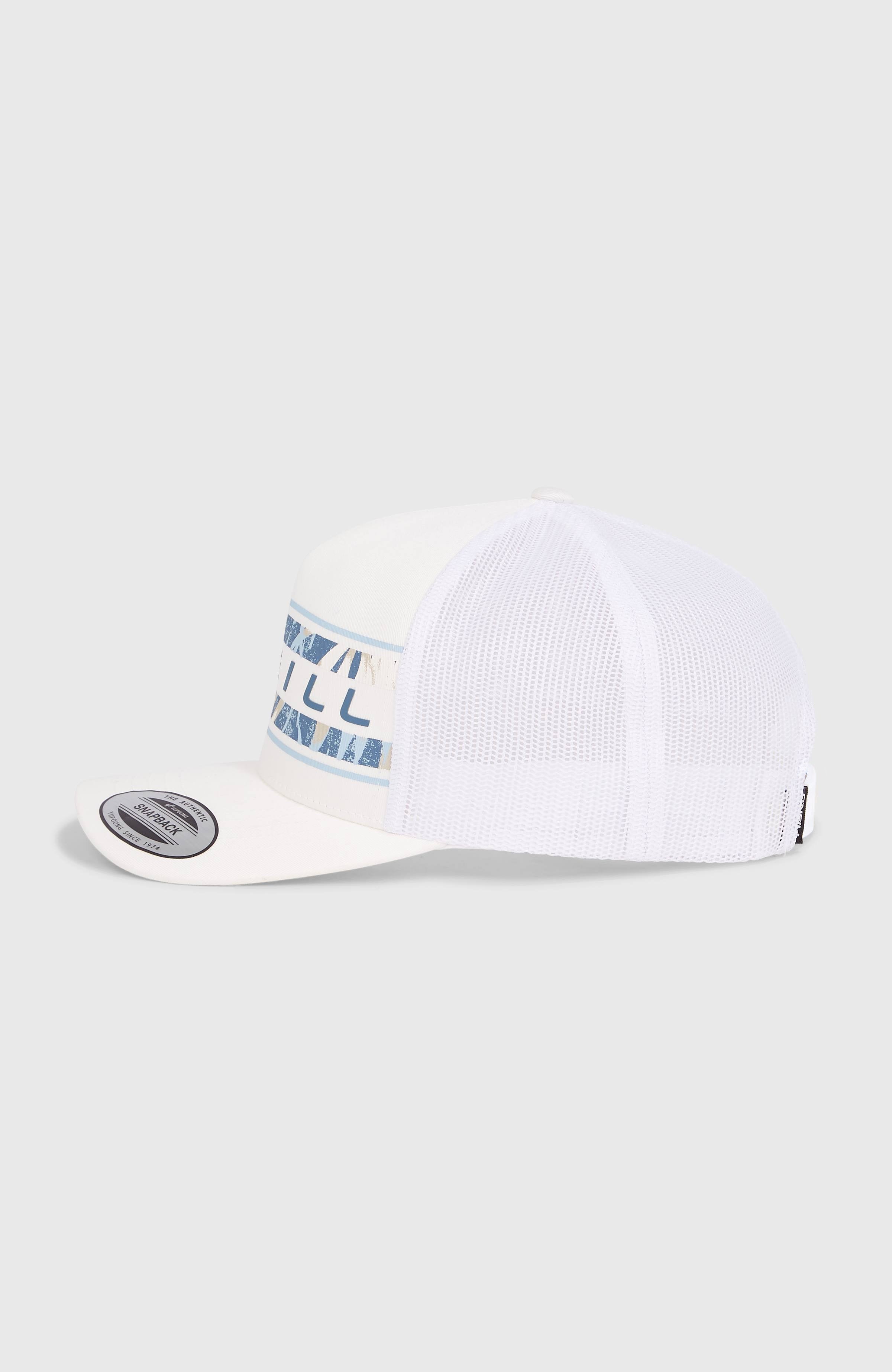 Flower Trucker Cap Snow White