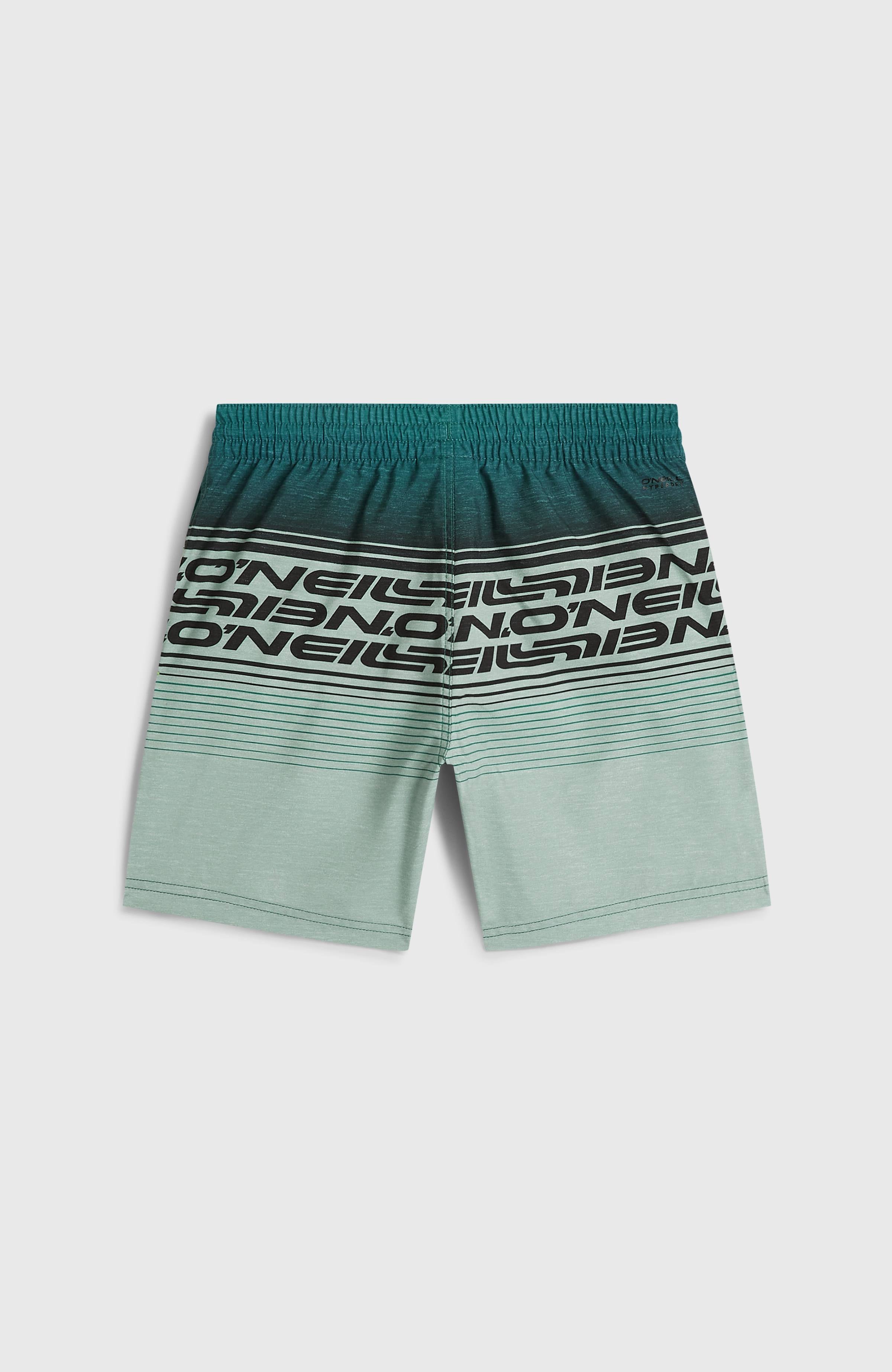 O'Neill Logo Stripe Swimshorts Boys Green Heritage O'Neill