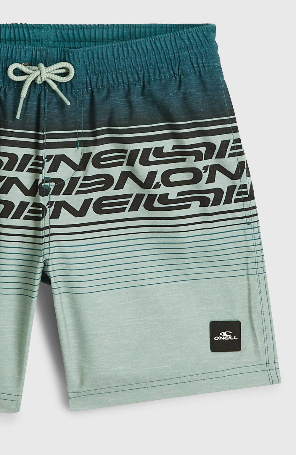 O'Neill Logo Stripe Swimshorts Boys Green Heritage O'Neill