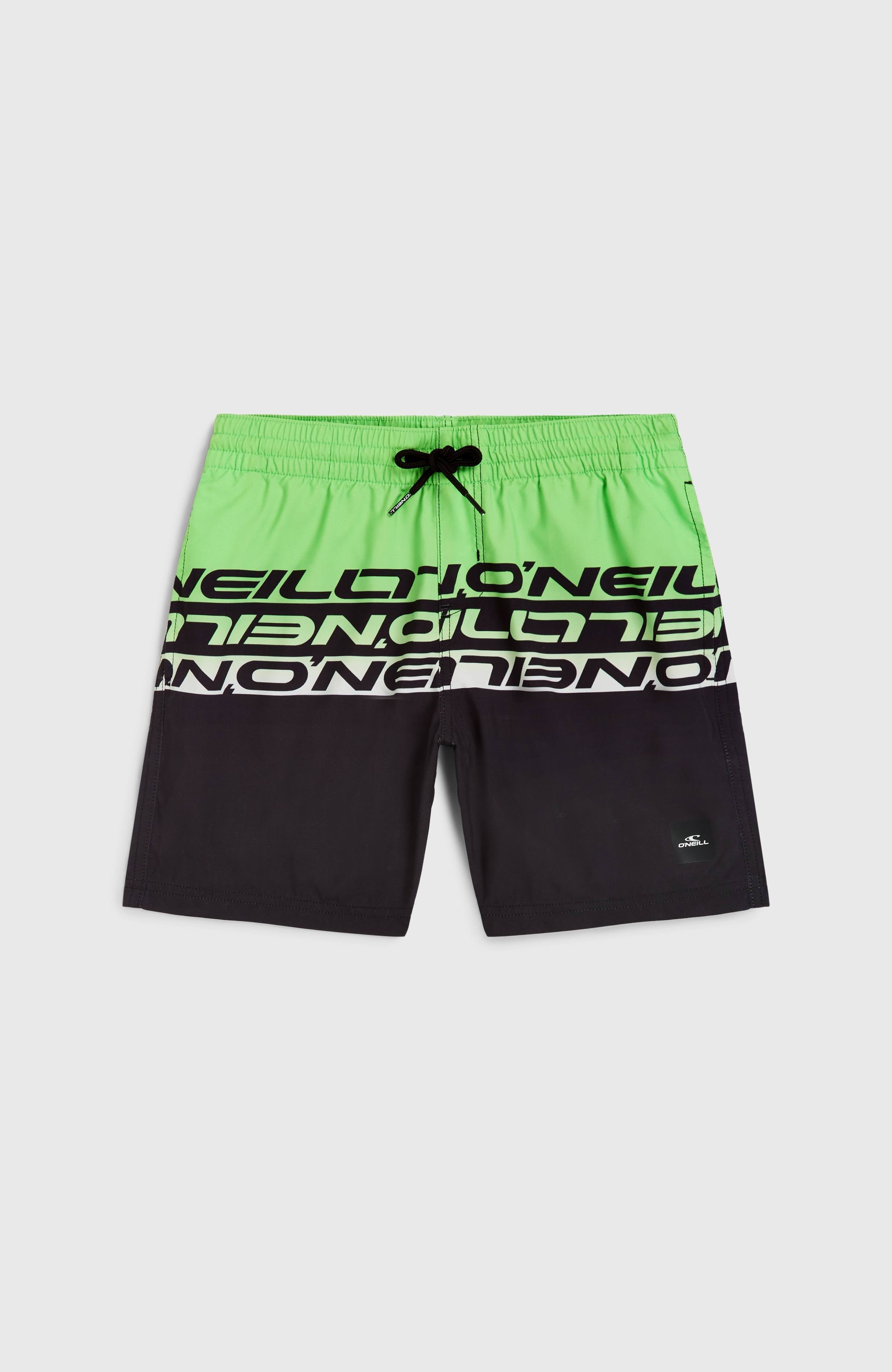 Cali Stripe 14'' Swim Shorts Green Upside Down