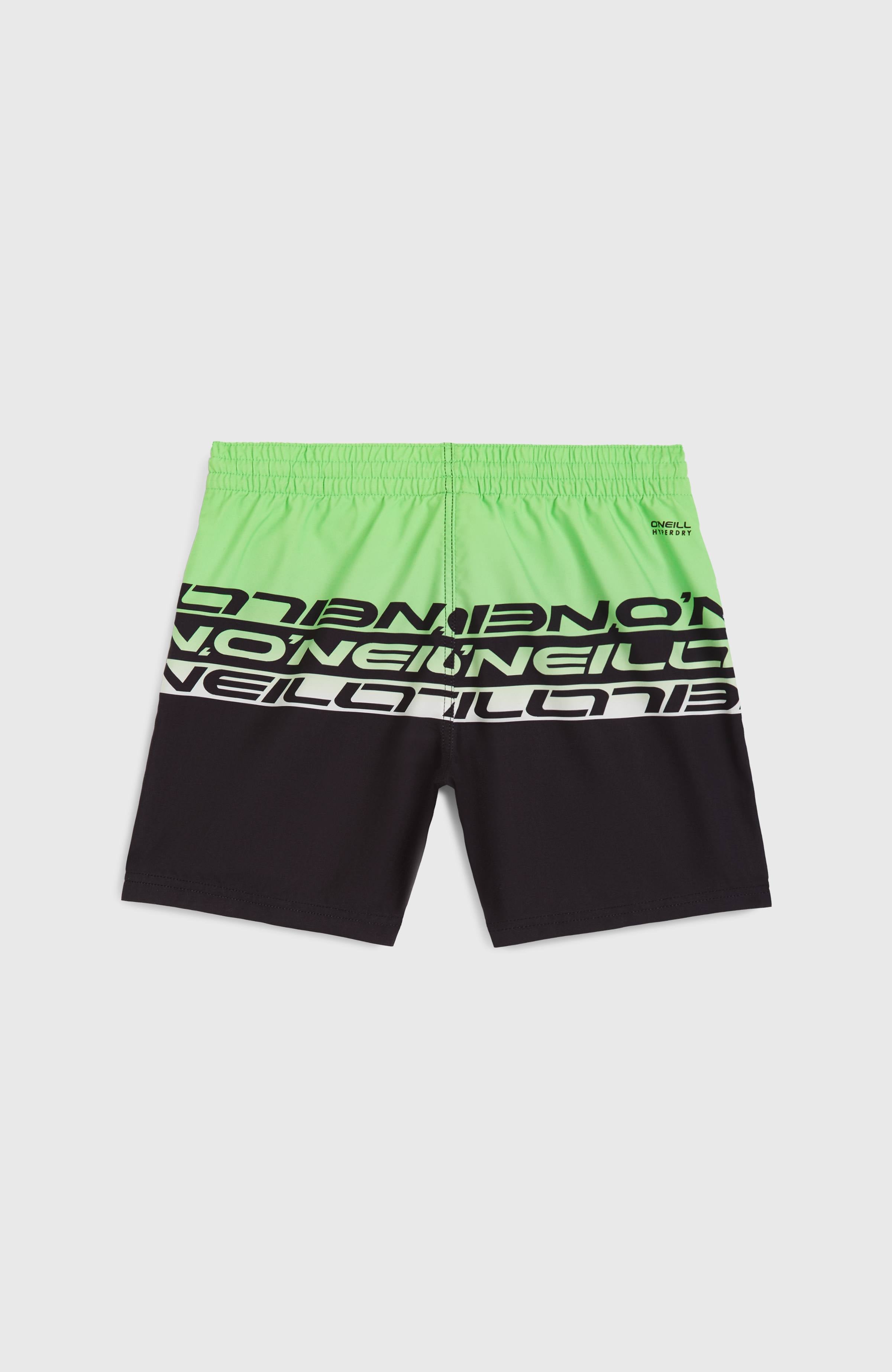 Cali Stripe 14'' Swim Shorts Green Upside Down